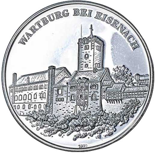 Medaille auf die Luthersche Bibelübersetzung (Museum im Melanchthonhaus Bretten CC BY-NC-SA)