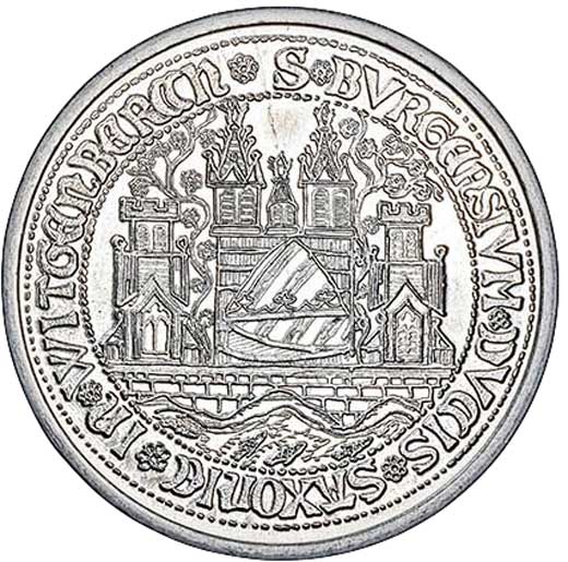Medaille auf Luthers 500. Geburtstag 1981 (Museum im Melanchthonhaus Bretten CC BY-NC-SA)