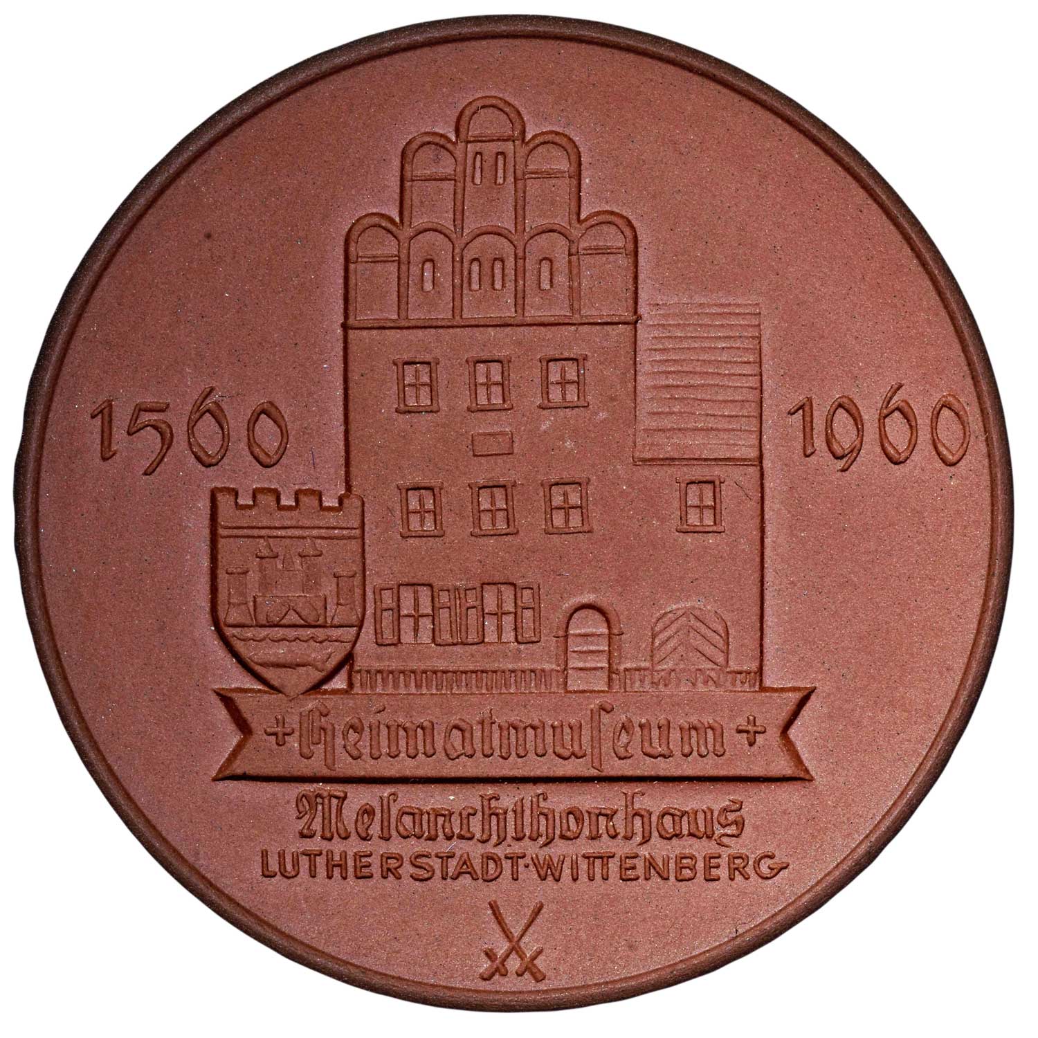 Medaille aus einer Serie anlässlich der Martin-Luther-Ehrung der DDR 1983 (Museum im Melanchthonhaus Bretten CC BY-NC-SA)