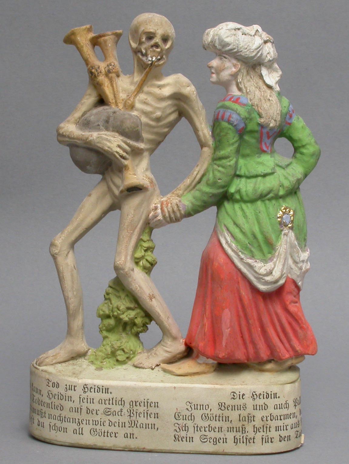 Tod mit Heidin (Stadtmuseum im Kulturzentrum "Altes Forstamt" CC BY-NC-SA)