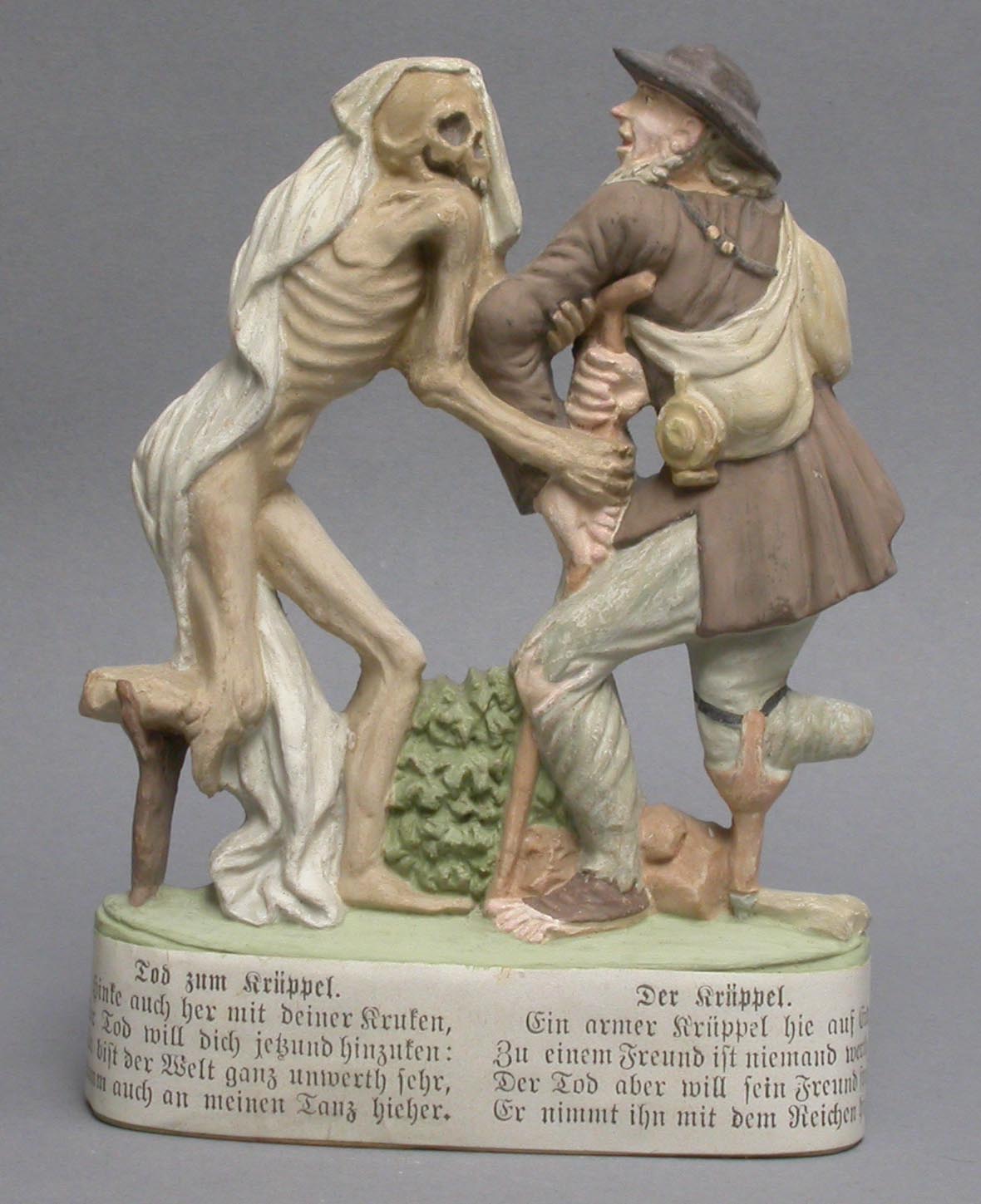 Tod mit Krüppel (Stadtmuseum im Kulturzentrum "Altes Forstamt" CC BY-NC-SA)