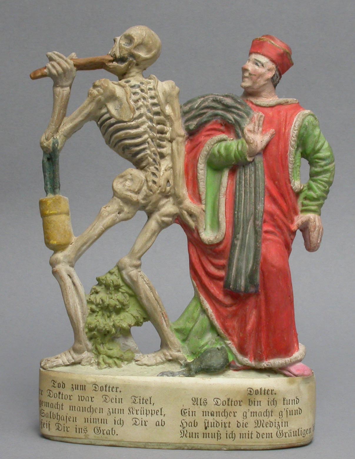 Tod mit Doktor (Stadtmuseum im Kulturzentrum "Altes Forstamt" CC BY-NC-SA)