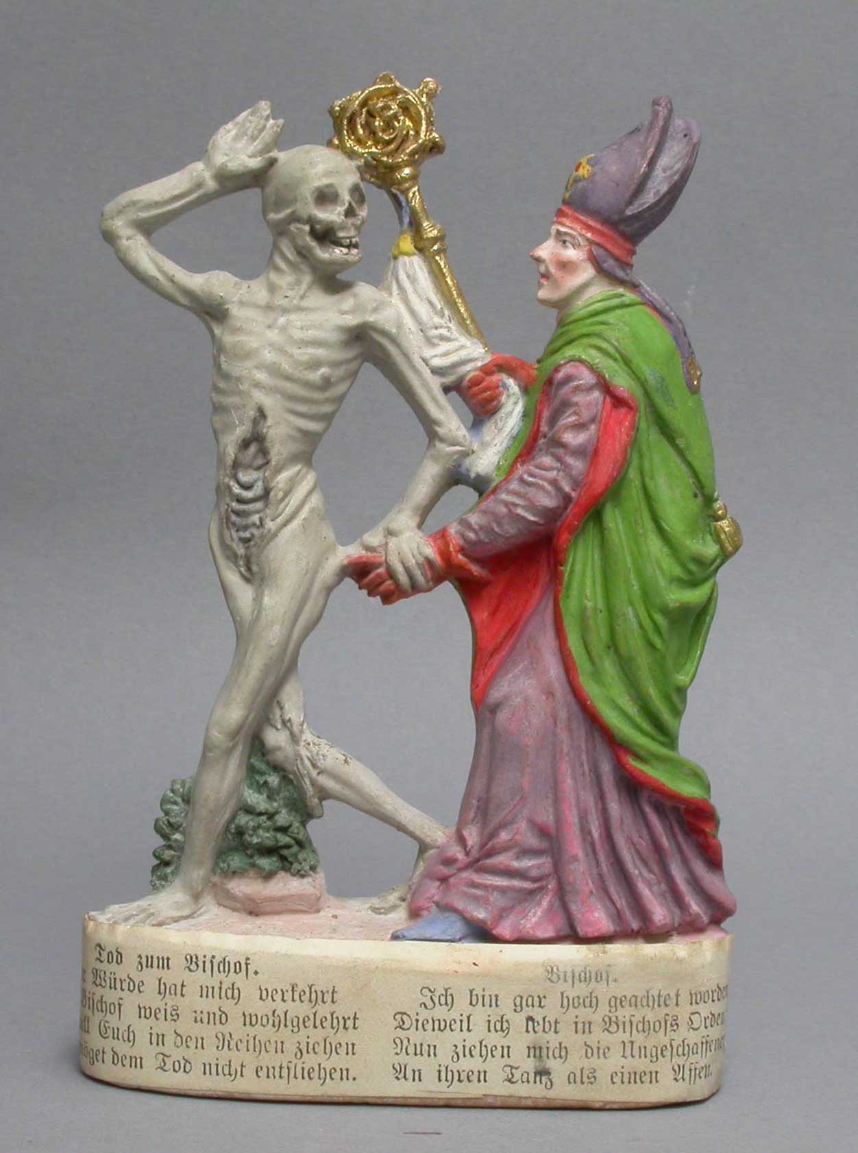 Tod mit Bischof (Stadtmuseum im Kulturzentrum "Altes Forstamt" CC BY-NC-SA)