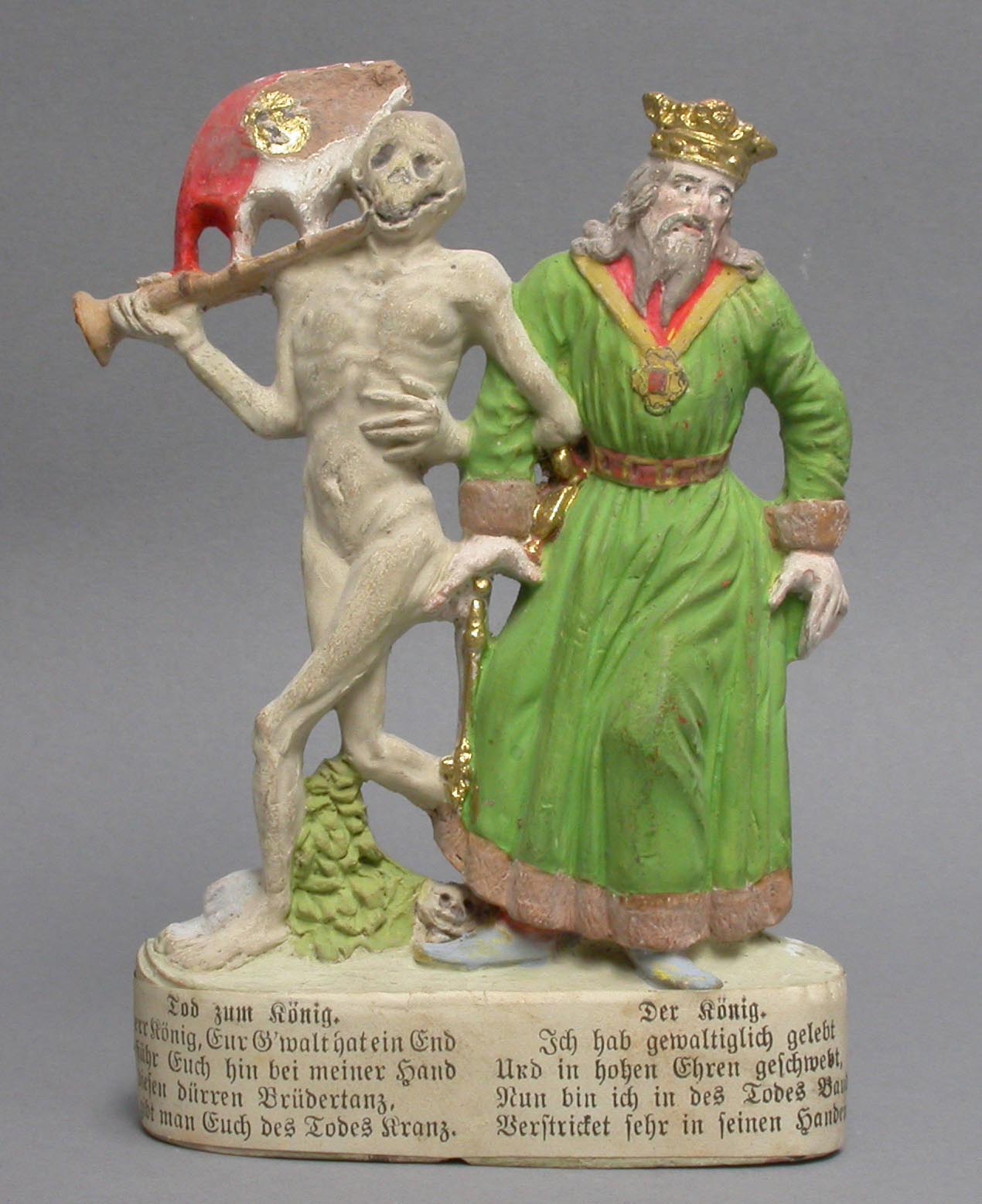 Tod mit König (Stadtmuseum im Kulturzentrum "Altes Forstamt" CC BY-NC-SA)