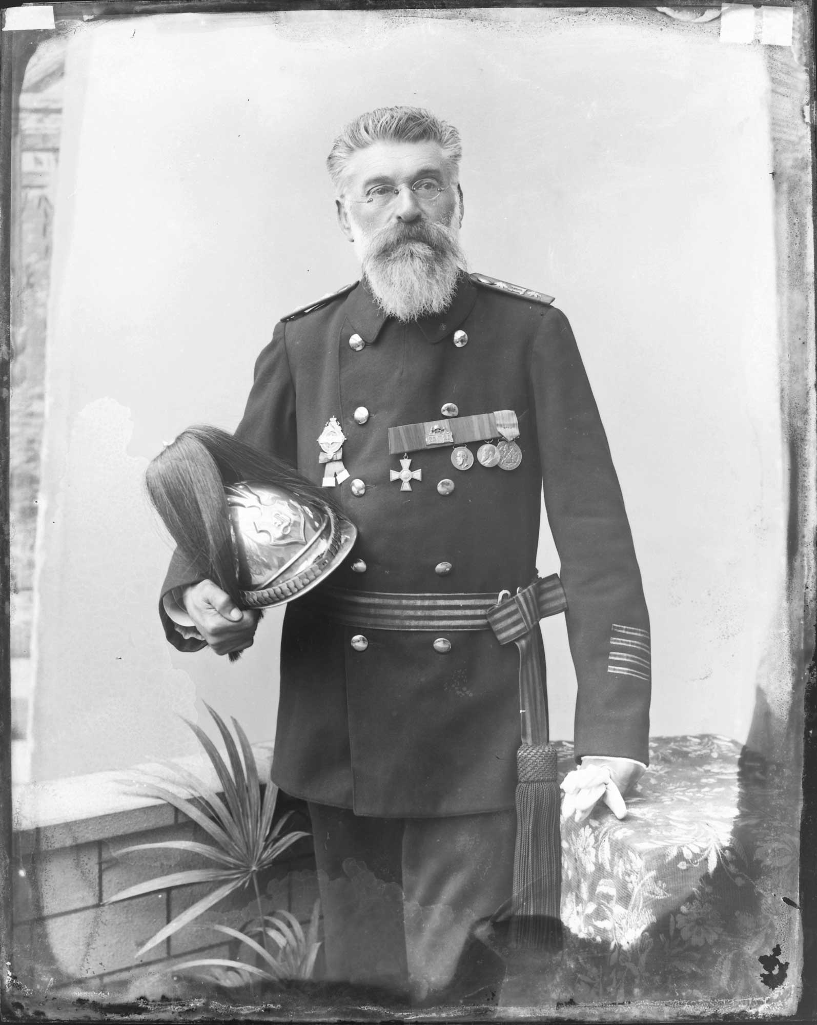 August Wittemann (1846-1920), Kommandant der freiwilligen Feuerwehr Buchen (Bezirksmuseum Buchen CC BY-NC-SA)