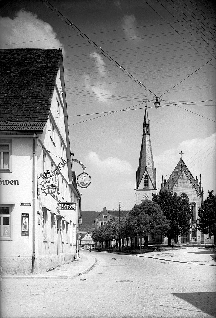 Dettingen an der Erms - Stiftskirche (Haus der Geschichte Baden-Württemberg / Sammlung Gebrüder Metz CC BY-SA)
