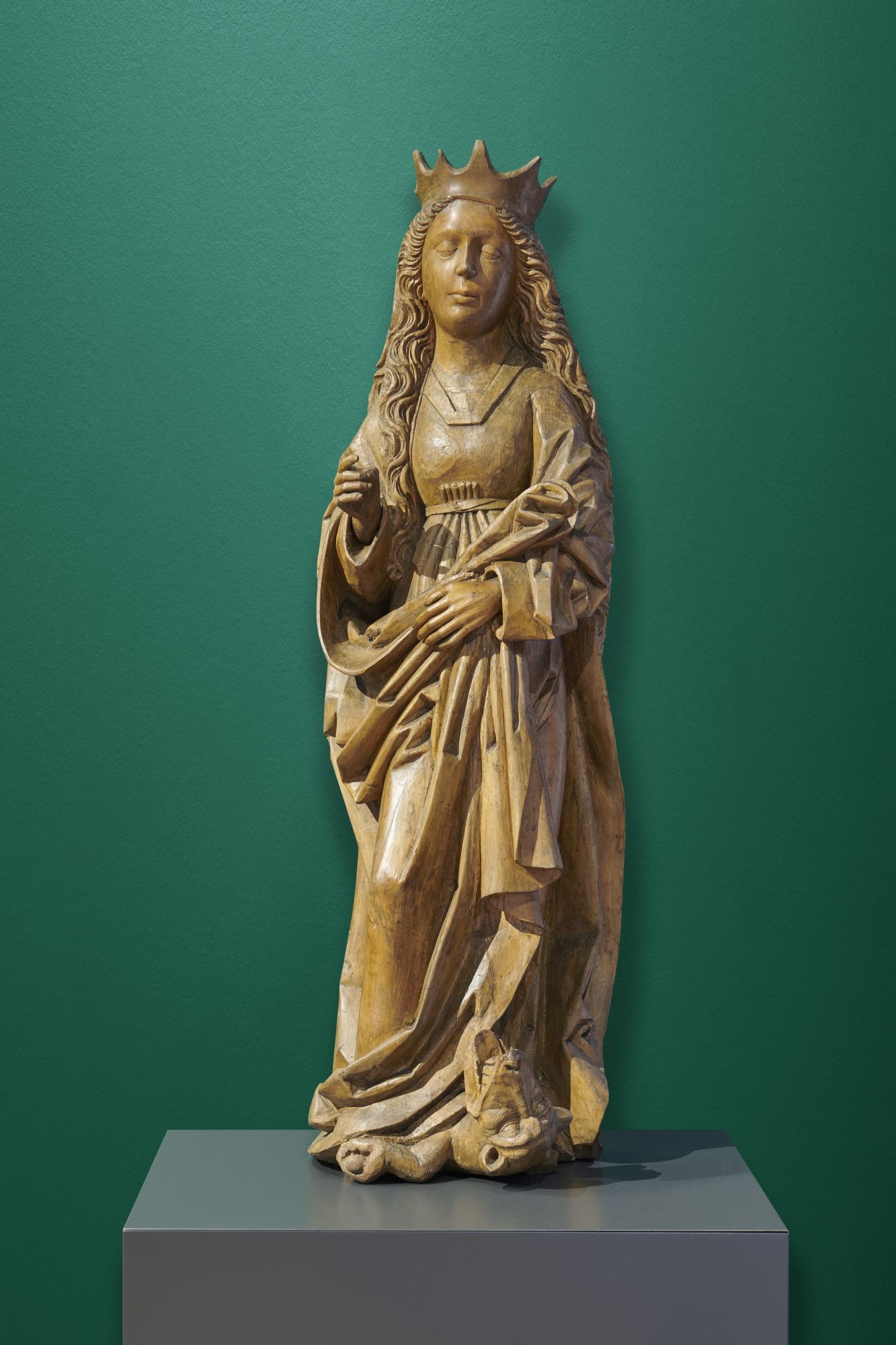 Schreinfigur: Hl. Margareta (Dominikanermuseum Rottweil CC BY-NC-SA)