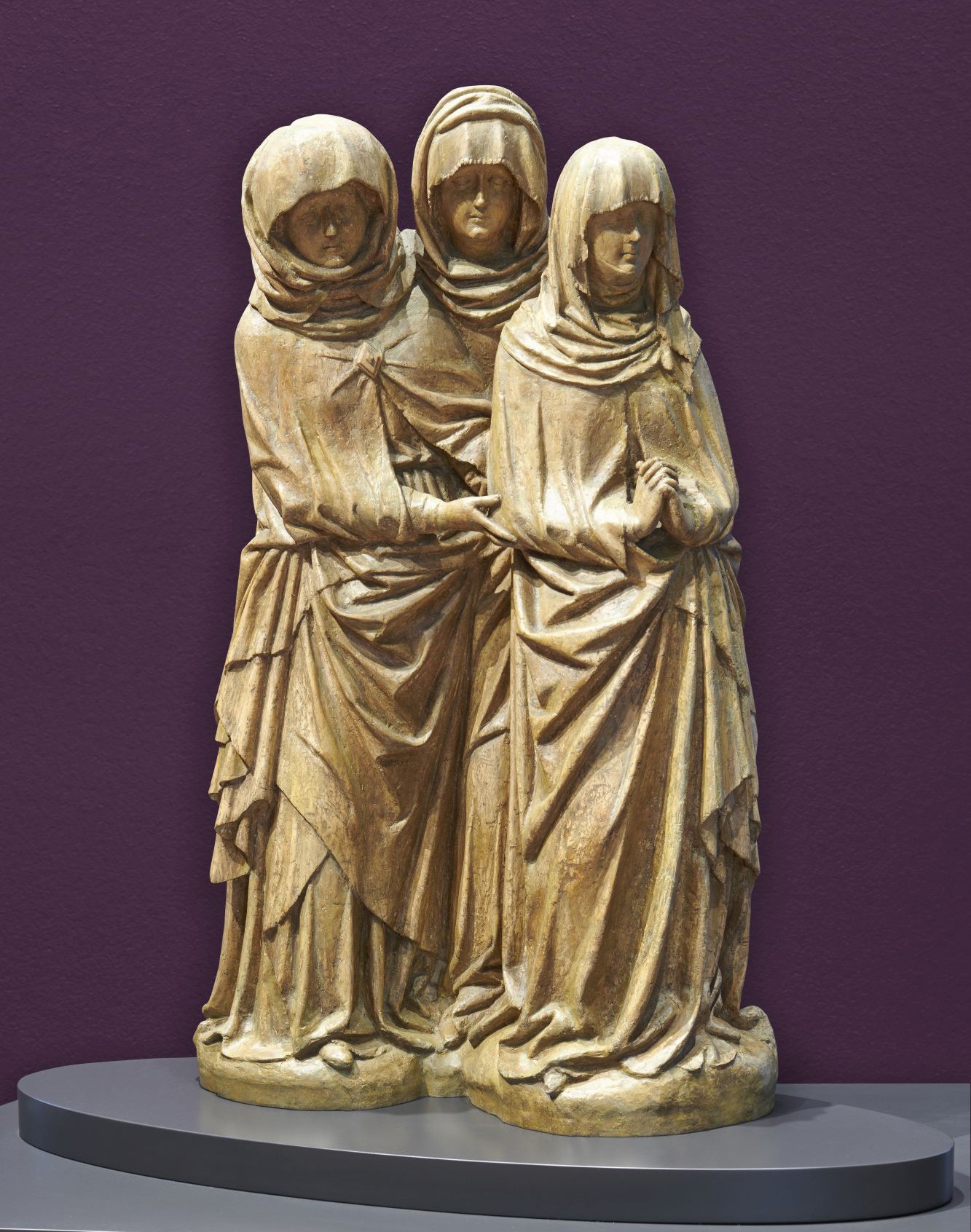 Skulptur: Drei Trauernde aus einer Kreuztragung (Dominikanermuseum Rottweil CC BY-NC-SA)
