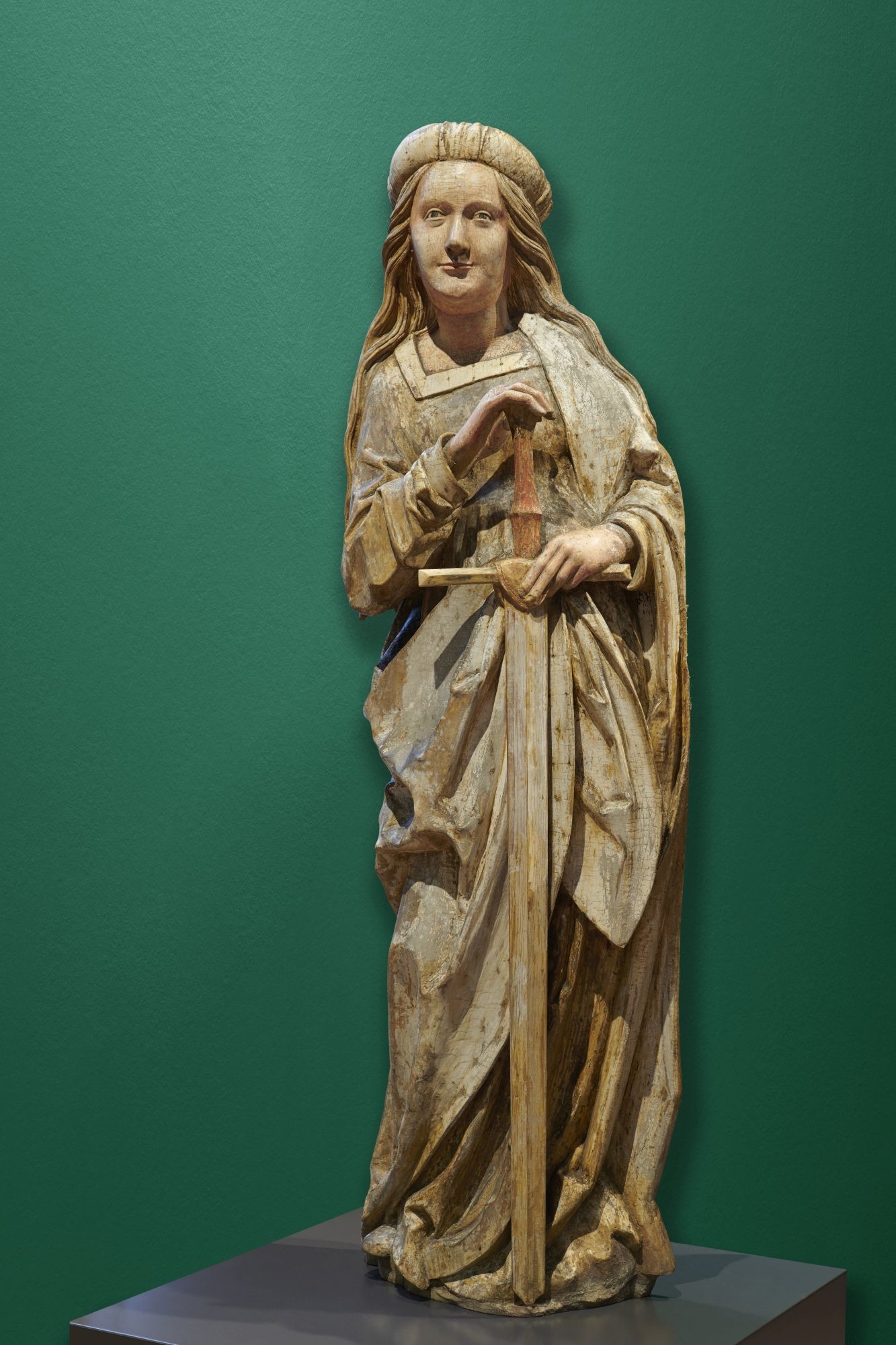 Skulptur: Hl. Katharina (Dominikanermuseum Rottweil CC BY-NC-SA)