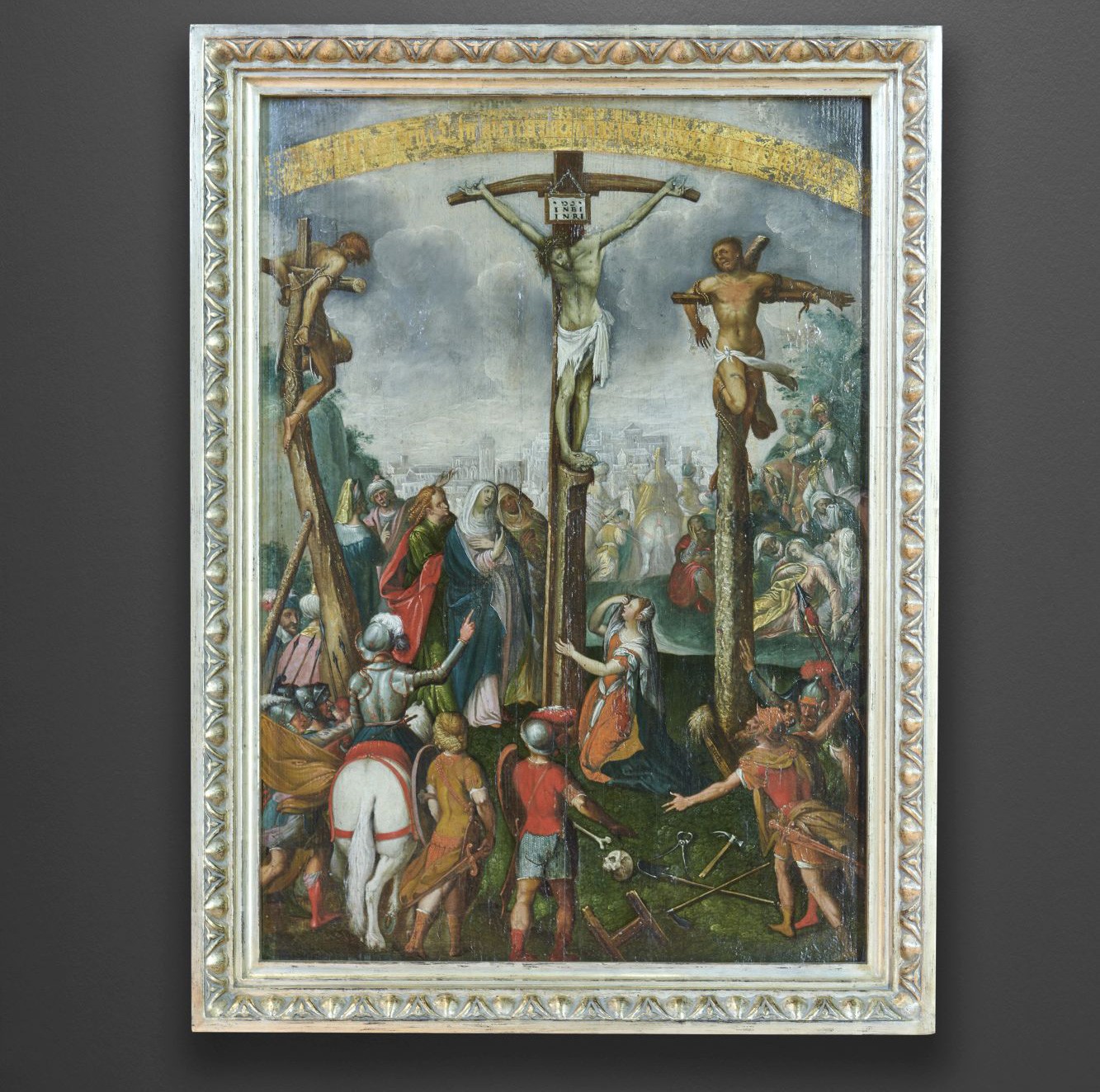 Tafelbild: Kreuzigung Christi (Dominikanermuseum Rottweil CC BY-NC-SA)