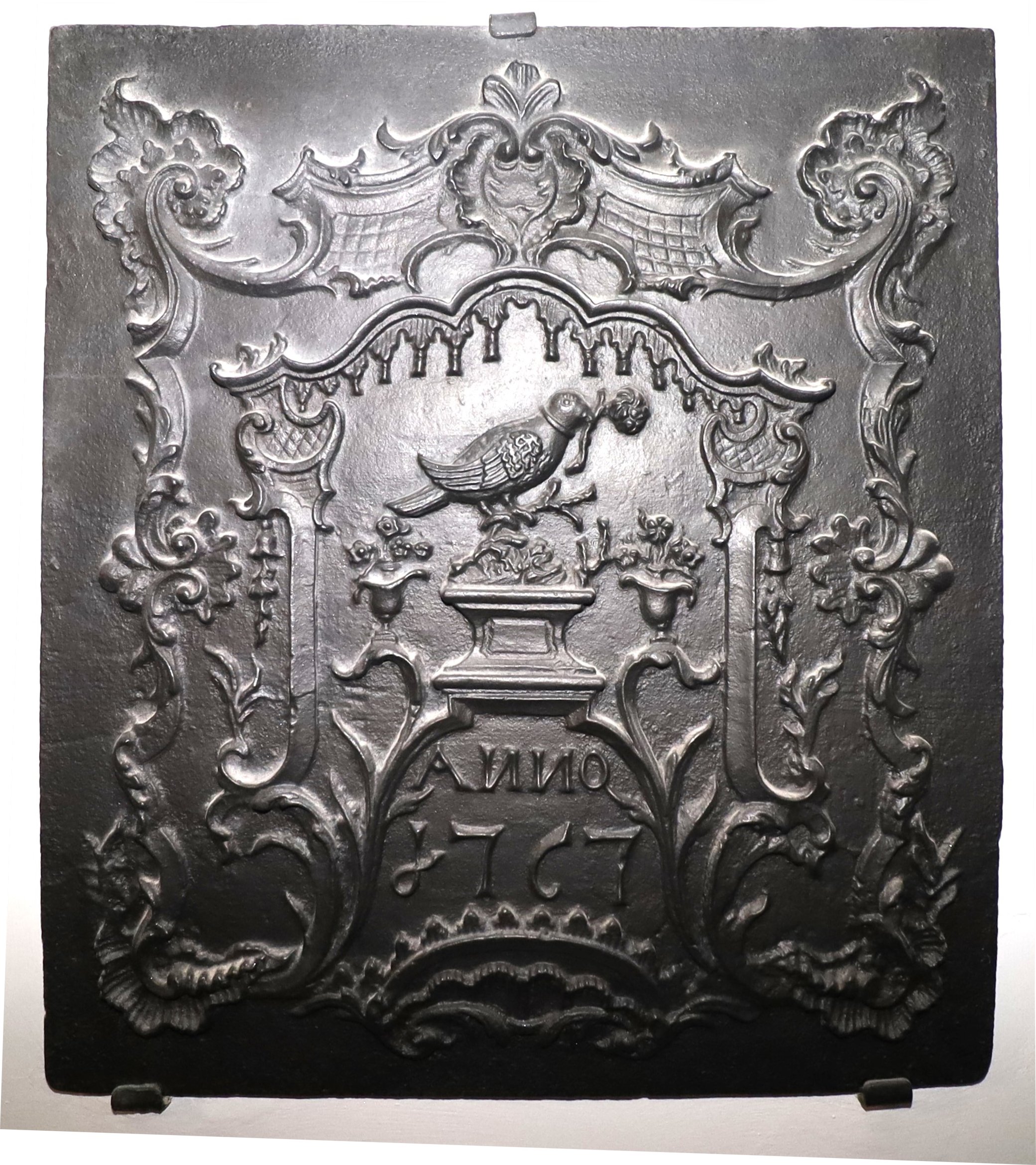 Ofenplatte Ornament 1767 (Museum "Alte Posthalterei" CC BY-NC-SA)