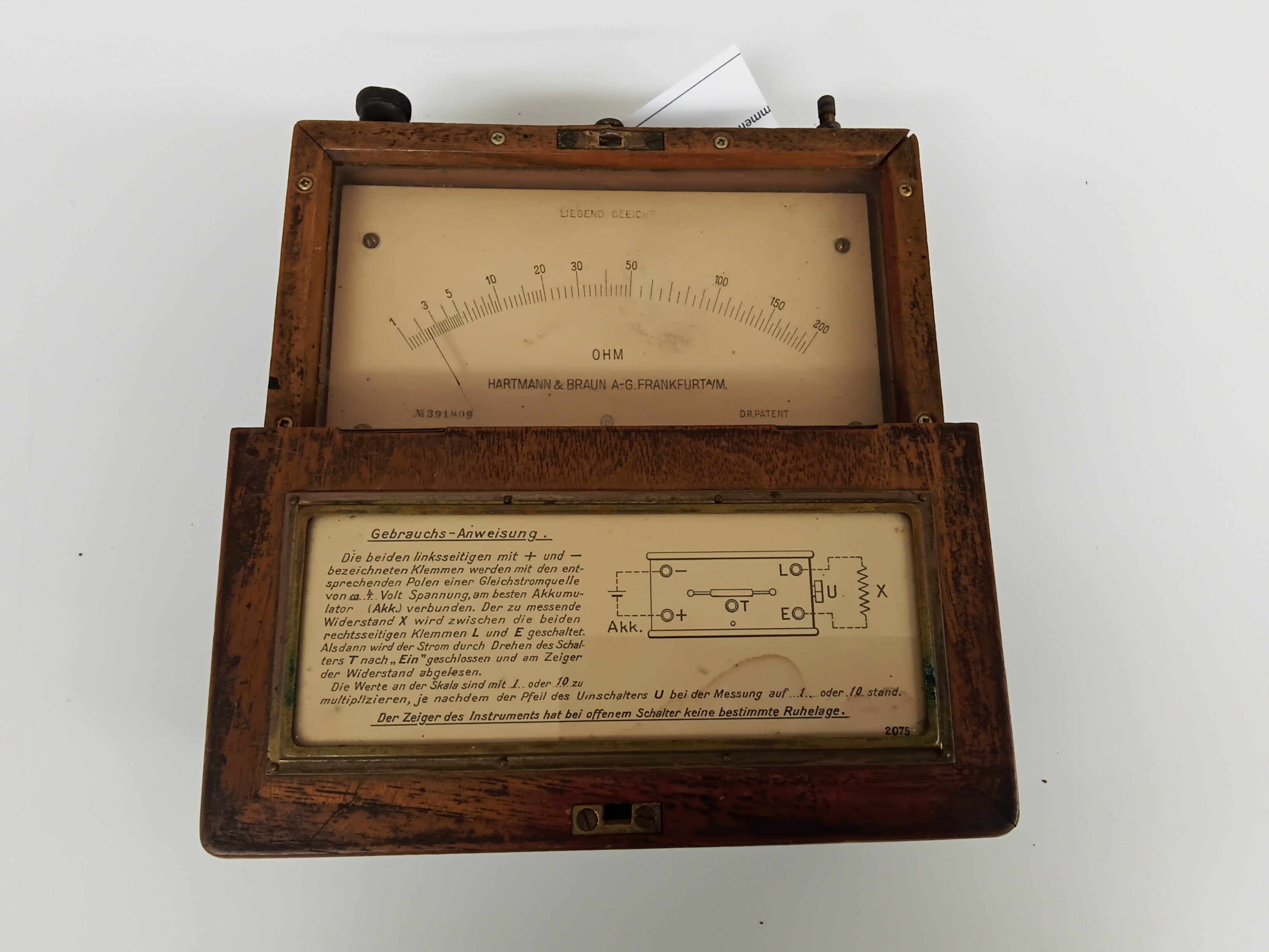 Messgerät für elektrische Widerstände (Heimatmuseum Aichstetten CC BY-NC-SA)