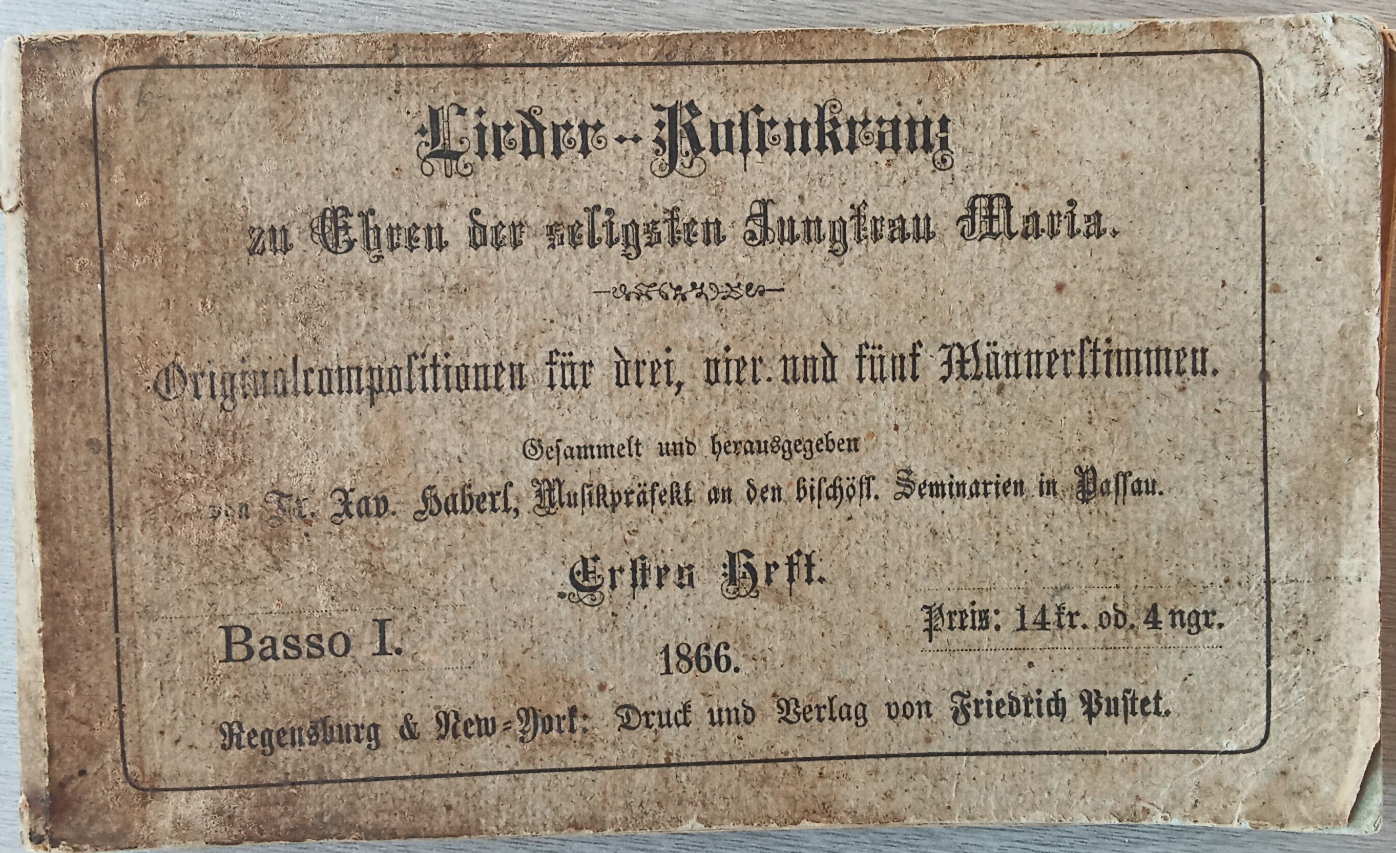 Buch Lieder Rosenkranz (Heimatmuseum Aichstetten CC BY-NC-SA)