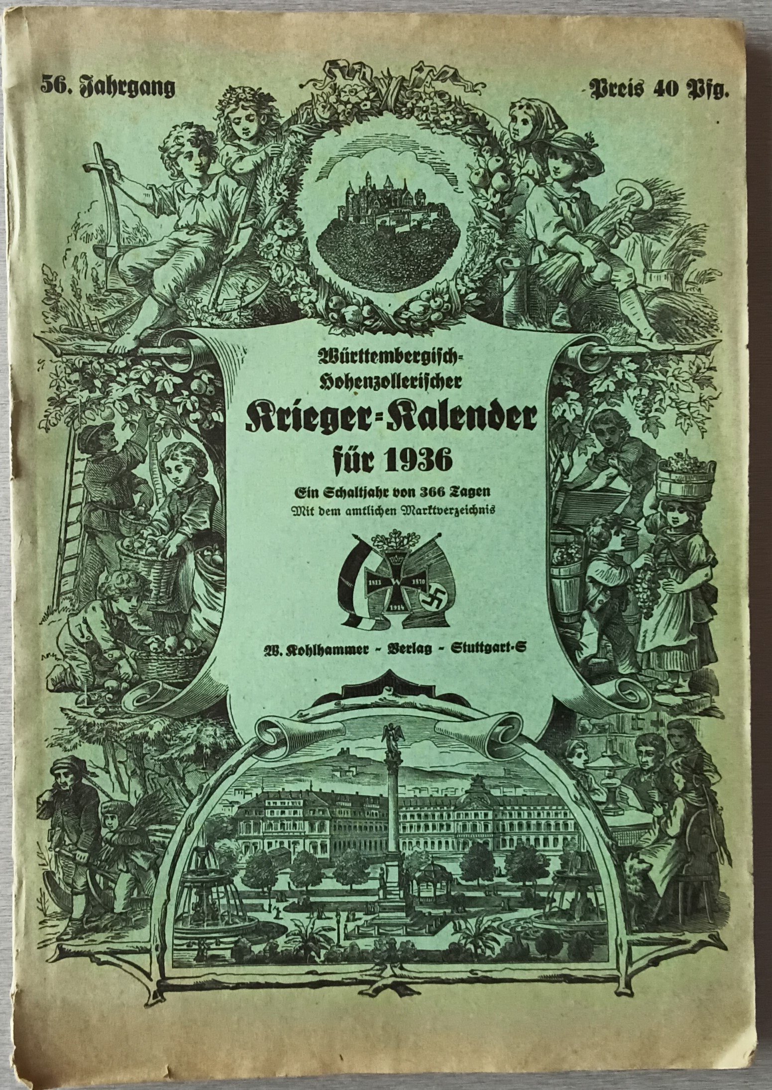 Krieger Kalender 1936 (Heimatmuseum Aichstetten CC BY-NC-SA)