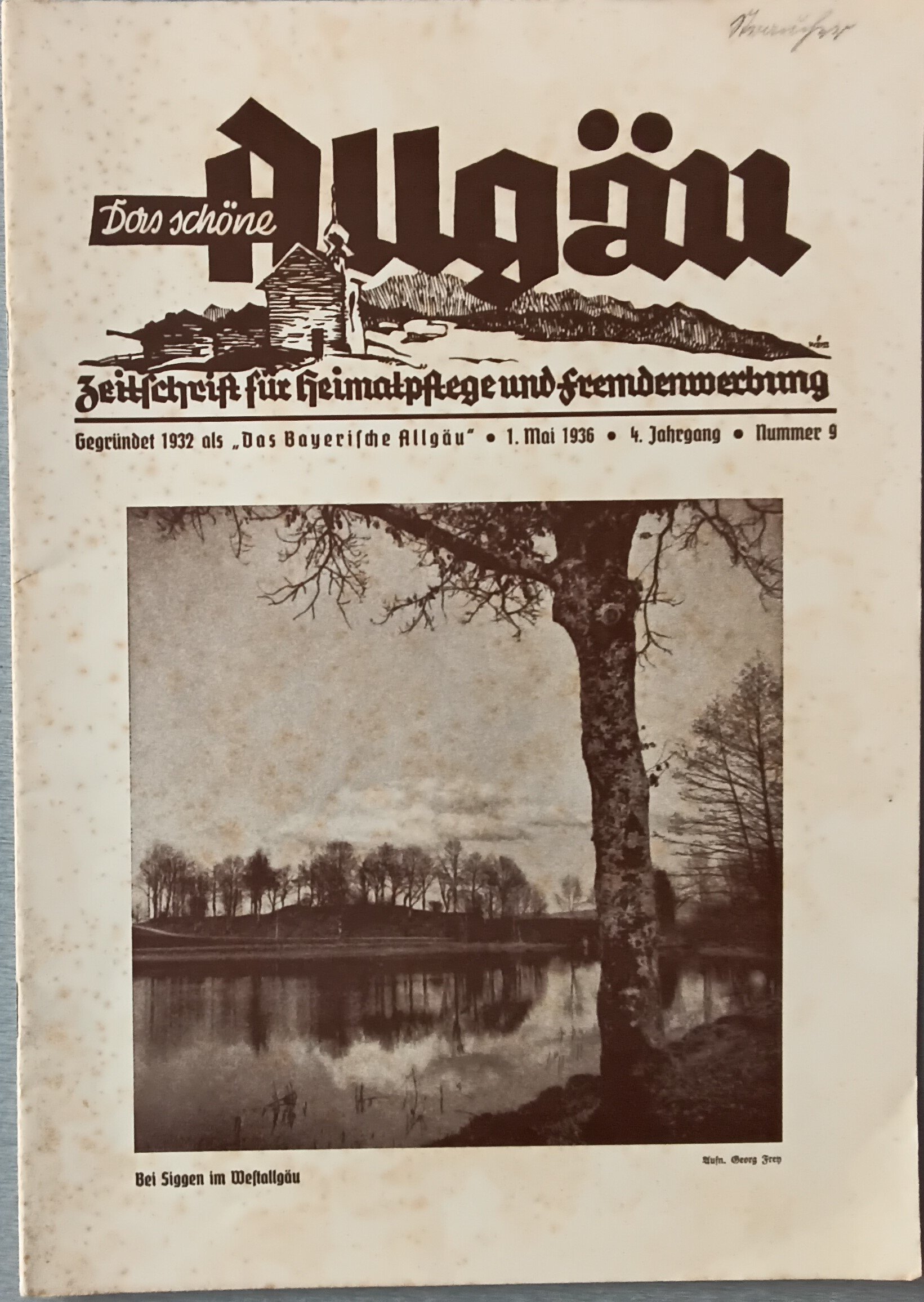 Das schöne Allgäu 1936 Heft 09 (Heimatmuseum Aichstetten CC BY-NC-SA)