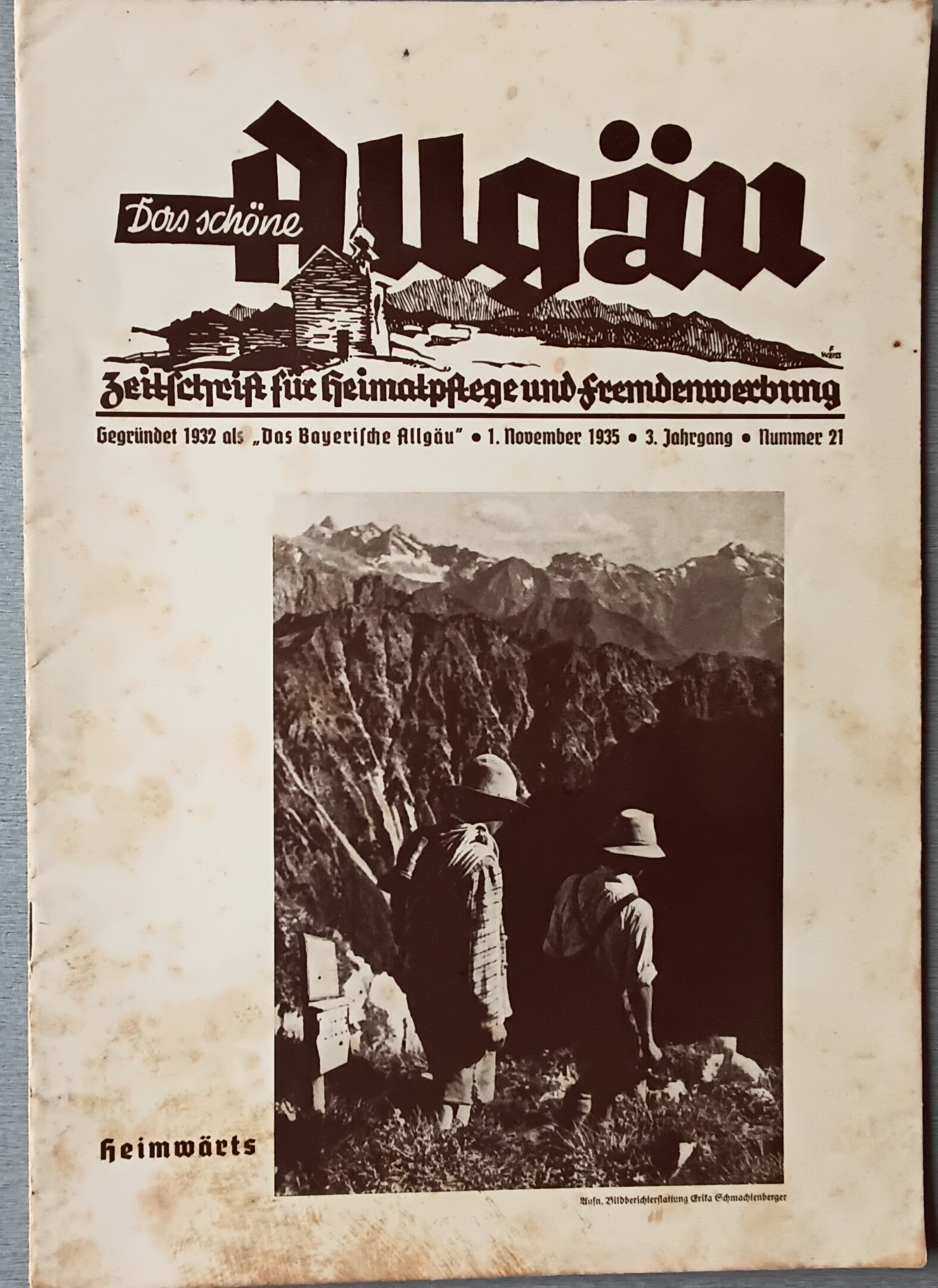 Das schöne Allgäu 1935 Heft 21 (Heimatmuseum Aichstetten CC BY-NC-SA)