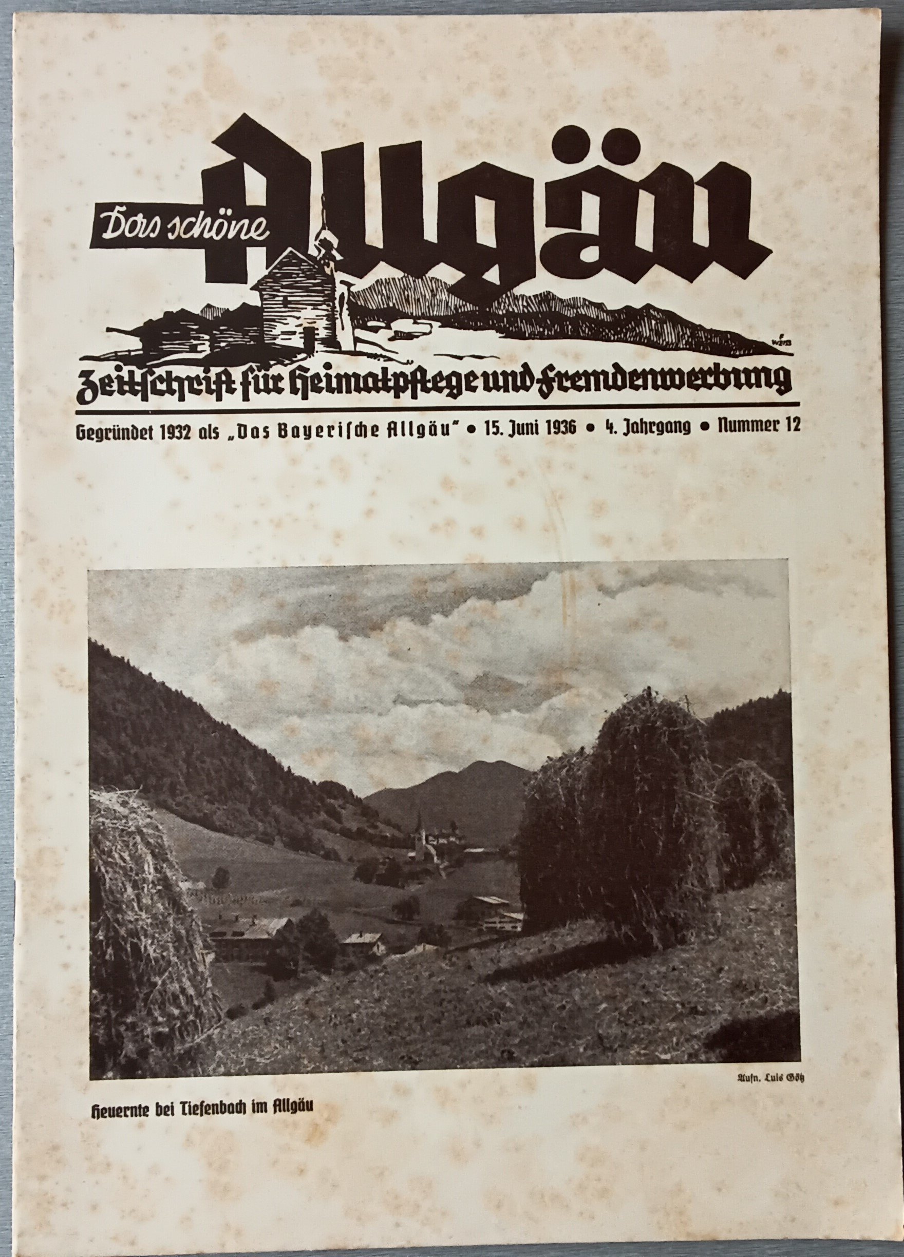 Das schöne Allgäu 1936 Heft 12 (Heimatmuseum Aichstetten CC BY-NC-SA)