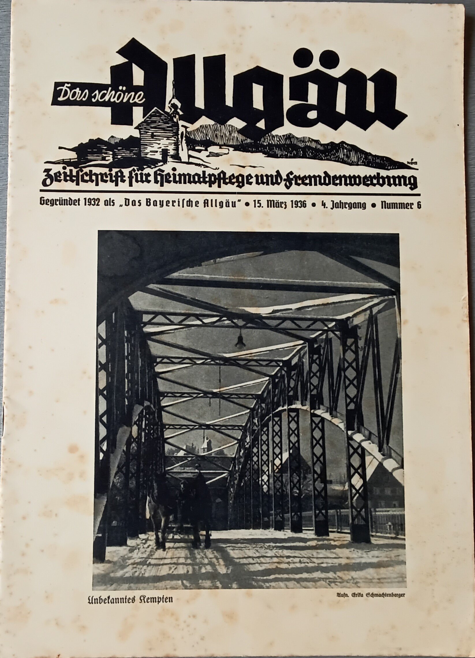 Das schöne Allgäu 1936 Heft 06 (Heimatmuseum Aichstetten CC BY-NC-SA)