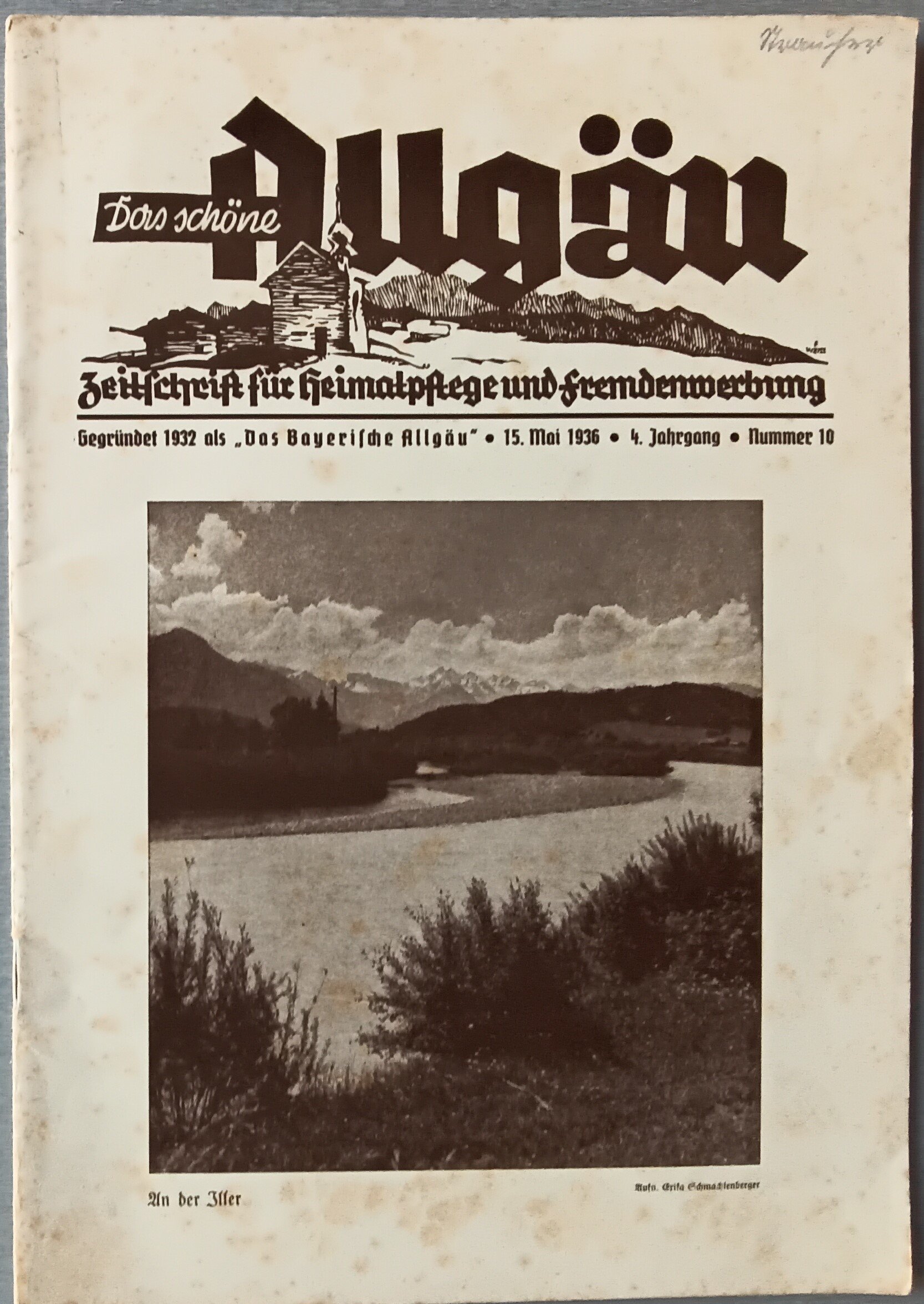 Das schöne Allgäu 1936 Heft 10 (Heimatmuseum Aichstetten CC BY-NC-SA)