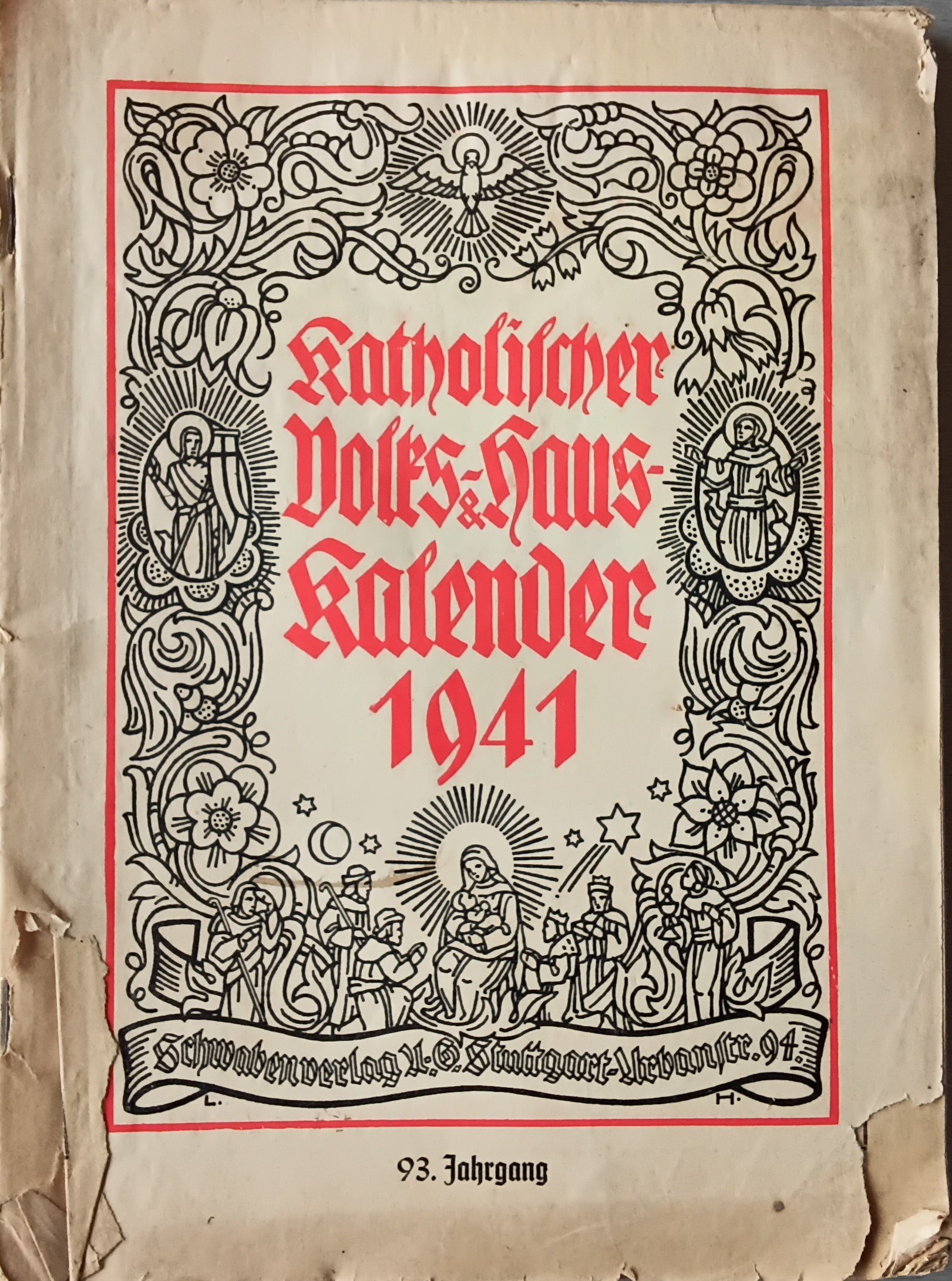 Kath Volks und Hauskalender 1941 (Heimatmuseum Aichstetten CC BY-NC-SA)