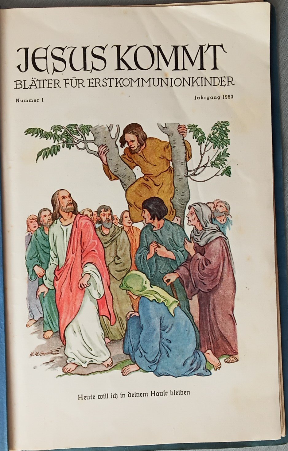 Büchlein Jesus kommt 1953 (Heimatmuseum Aichstetten CC BY-NC-SA)