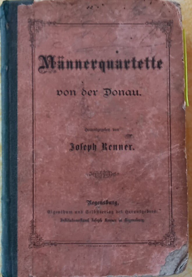 Männerquartette Liederbuch (Heimatmuseum Aichstetten CC BY-NC-SA)