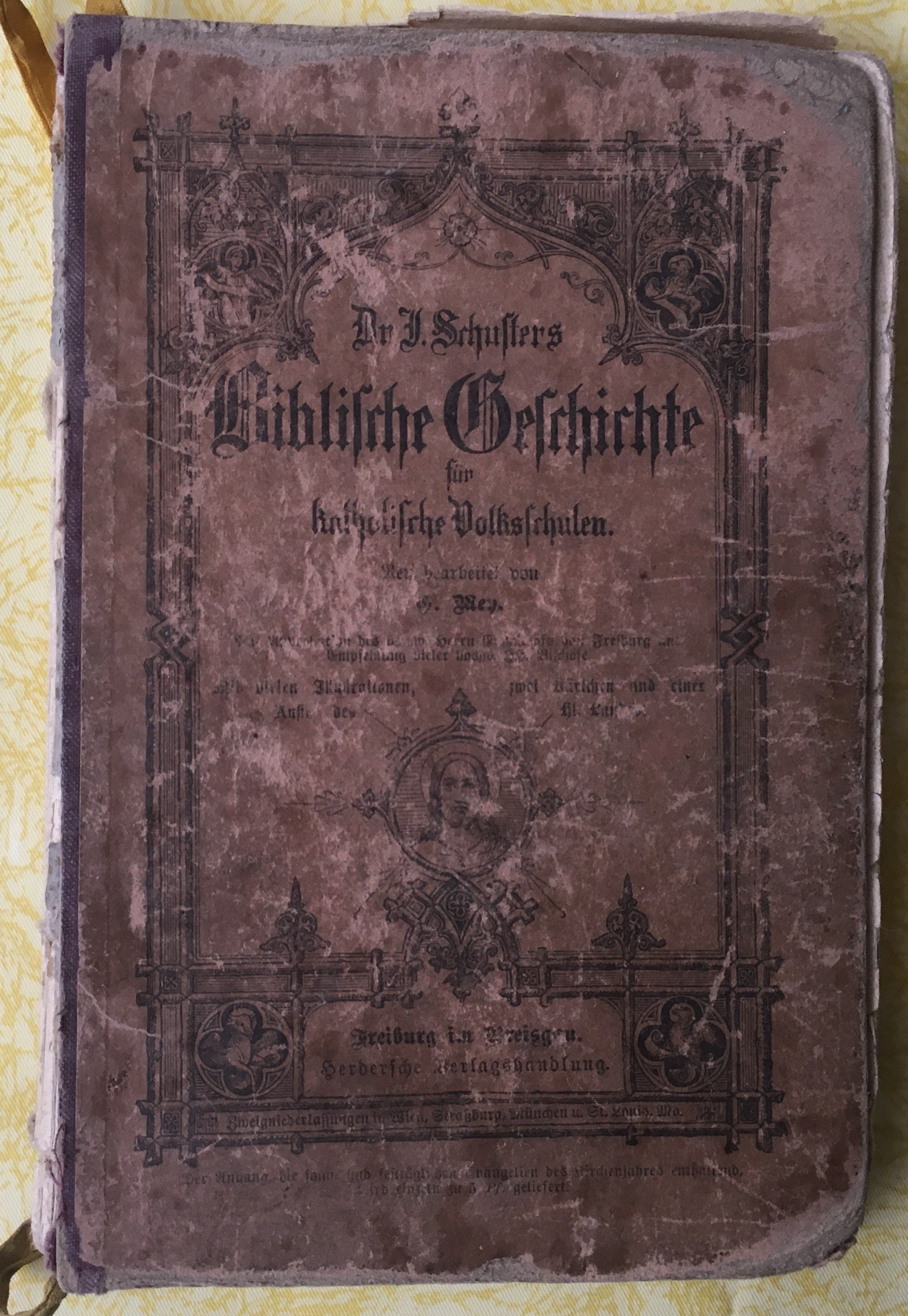 Buch Biblische Geschichte für Volksschulen (Heimatmuseum Aichstetten CC BY-NC-SA)