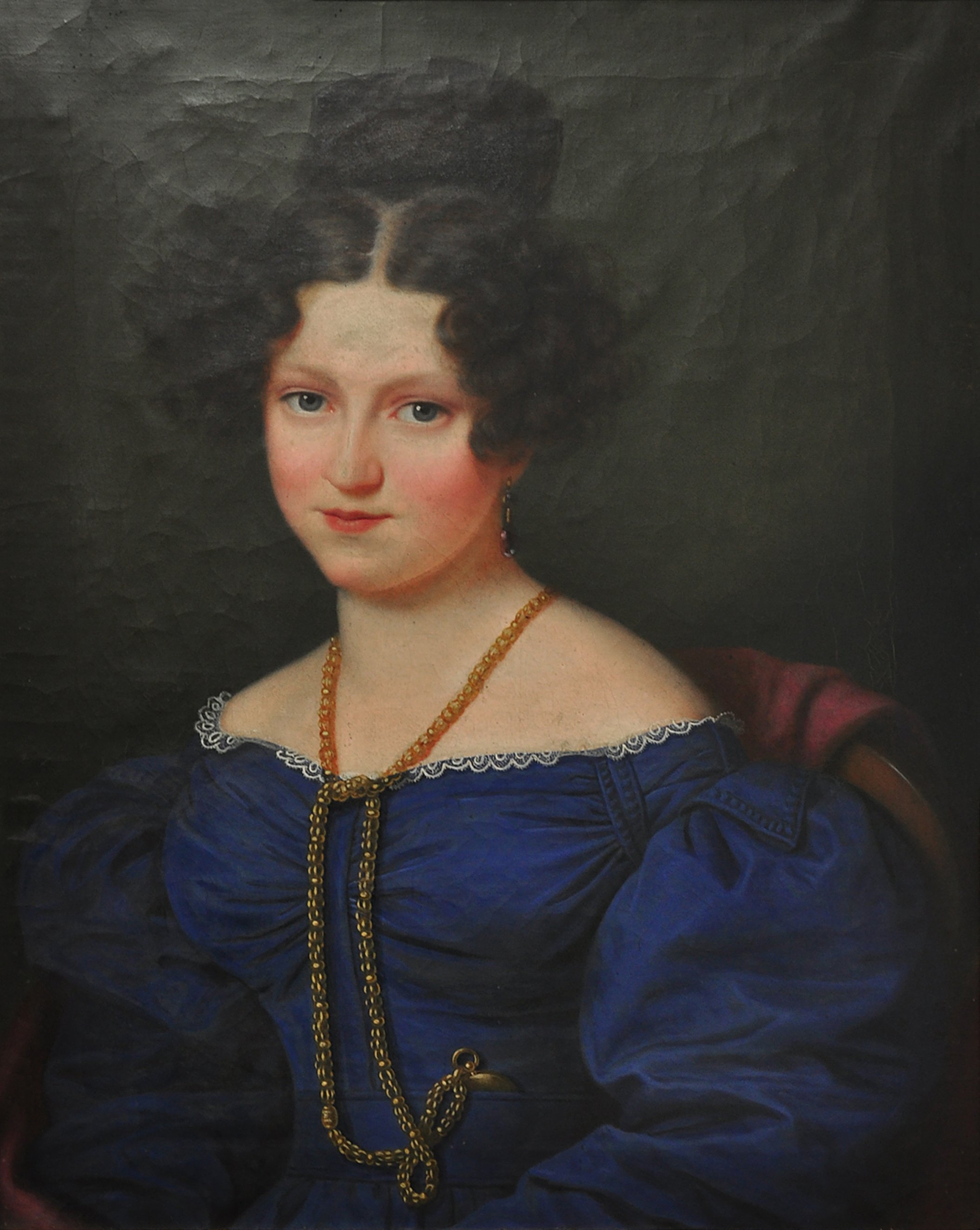 Gemälde: Bildnis der Amalie Jäger (1809 - 1842) (Museum im Prediger / Galerie im Prediger / Silberwarenmuseum Ott-Pauser'sche Fabrik CC BY-NC-SA)