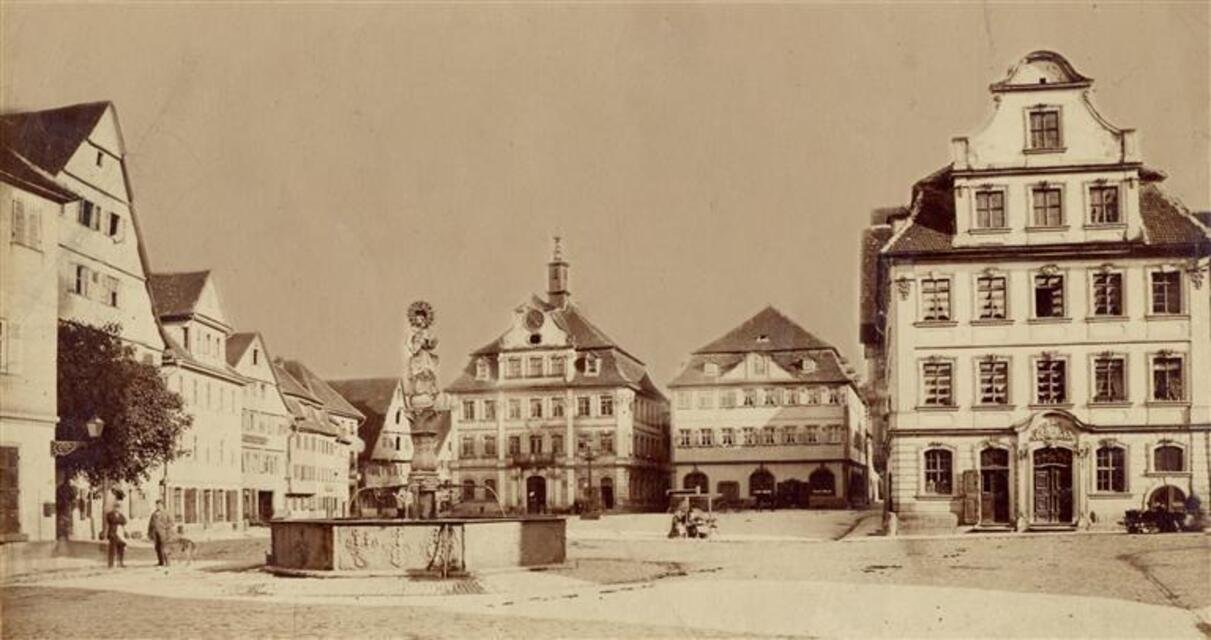 Schwäbisch Gmünd: Der Obere Marktplatz (Museum und Galerie im Prediger CC BY-NC-SA)