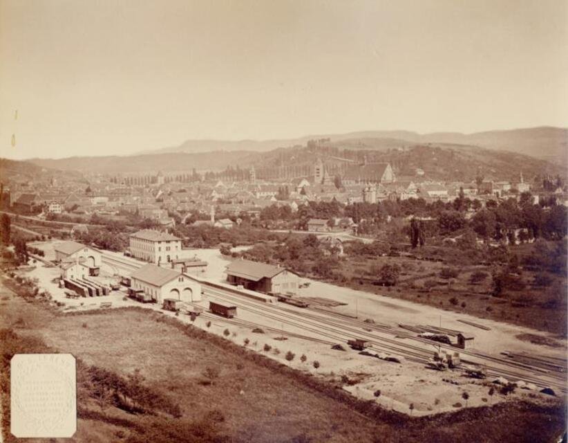Schwäbisch Gmünd: Blick vom Hohlenstein auf die Stadt (Museum und Galerie im Prediger CC BY-NC-SA)