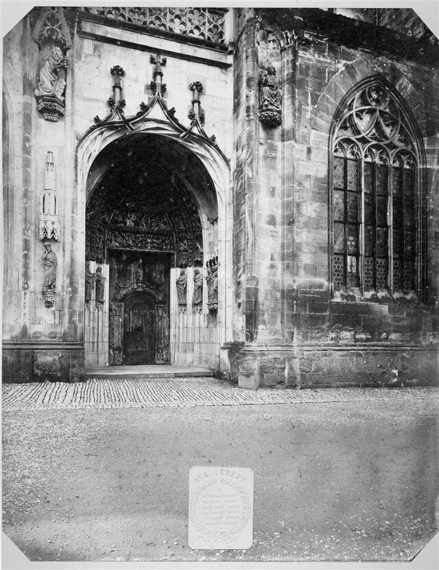 Heilig-Kreuz-Münster: Portal an der Nordostseite (+ 1 Reproduktion) (Museum und Galerie im Prediger CC BY-NC-SA)