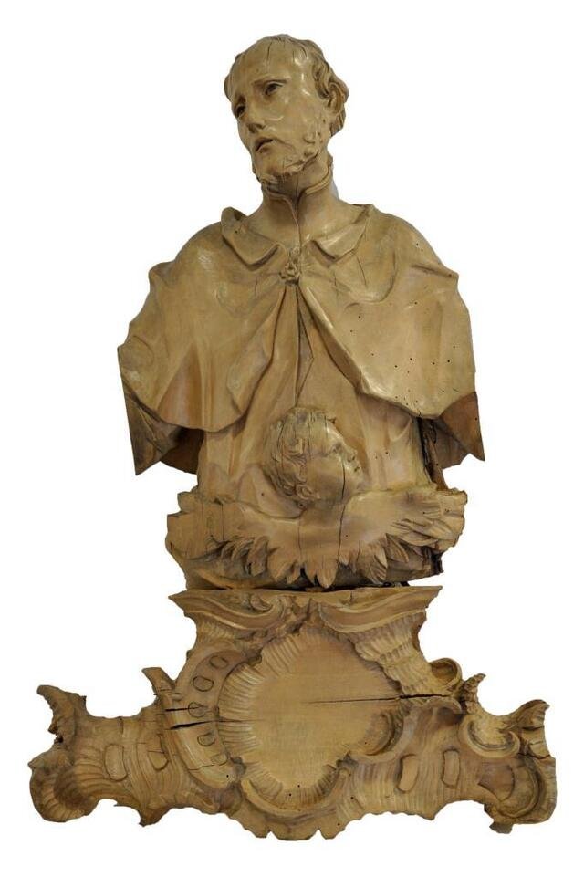 Skulptur: Hl. Matthäus Evangelist (Museum und Galerie im Prediger CC BY-NC-SA)