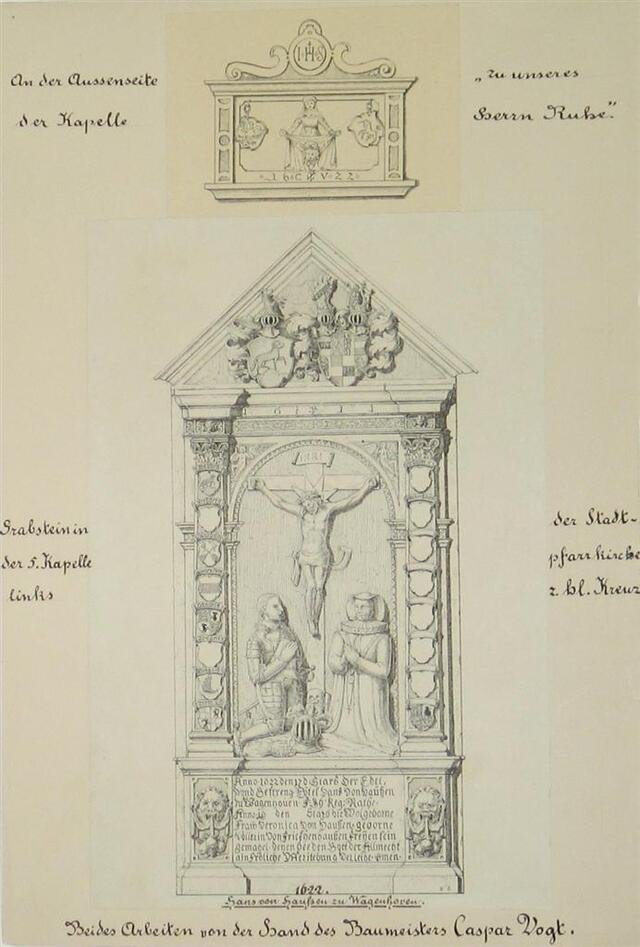 1. Epitaph 2. Grabstein - aus dem Heilig-Kreuz-Münster bzw. Herrrgottsruhkapelle in Schwäbisch Gmünd (Museum und Galerie im Prediger CC BY-NC-SA)