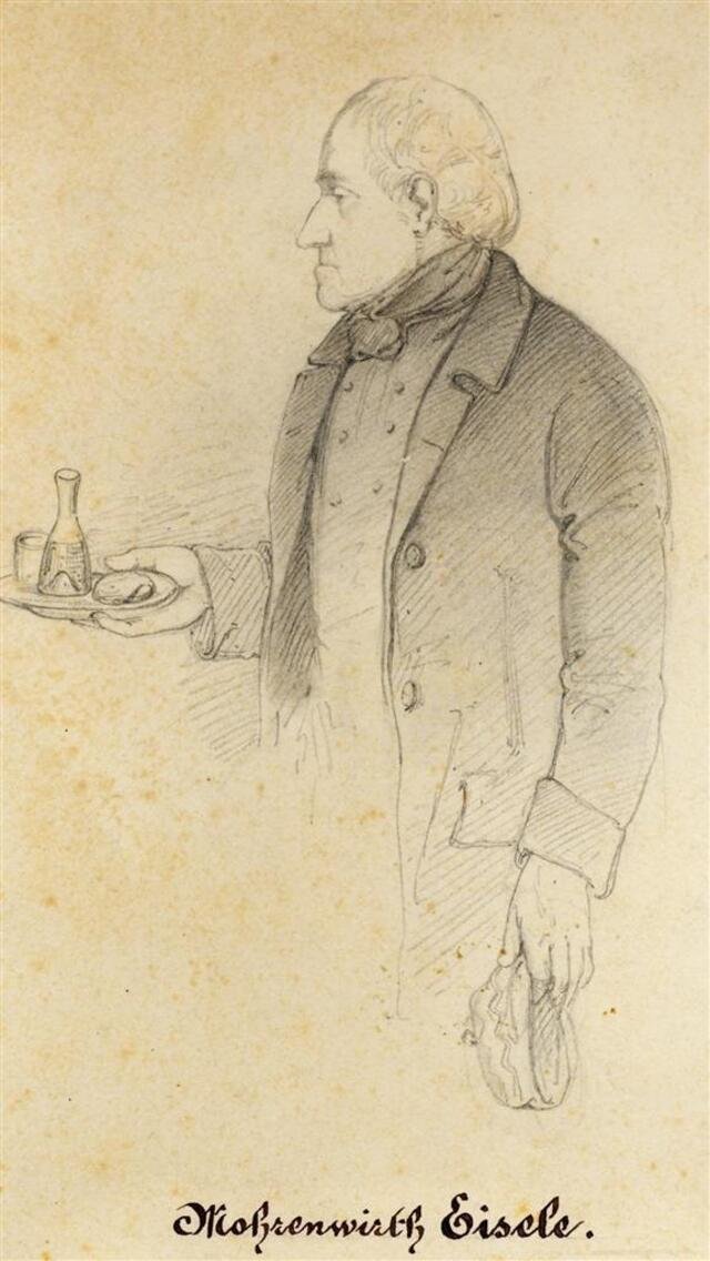 Porträt: Brustbildnis des Gastwirtes Franz Josef Eisele (1791 - 1870) (Museum und Galerie im Prediger CC BY-NC-SA)