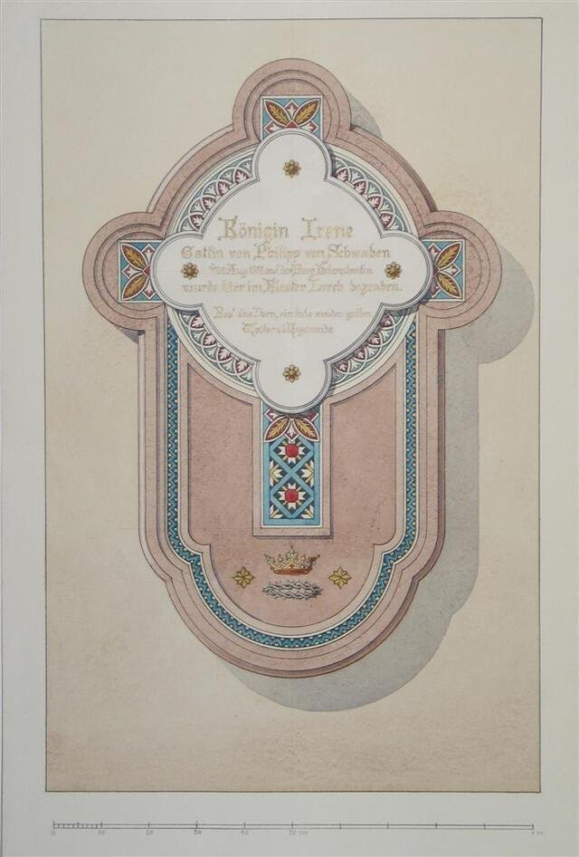 Entwurf für ein Irenendenkmal im Kloster Lorch (Museum und Galerie im Prediger CC BY-NC-SA)
