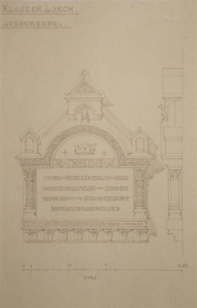 Entwurf für ein Irenendenkmal im Kloster Lorch (Museum und Galerie im Prediger CC BY-NC-SA)