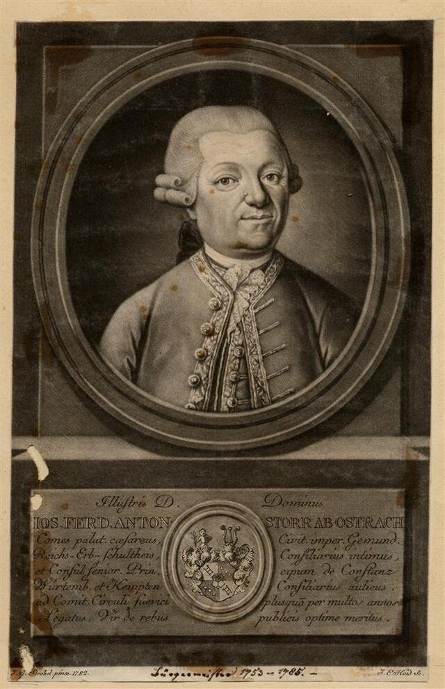 Porträt: Brustbildnis des Johann Ferdinand Storr von Ostrach (Museum und Galerie im Prediger CC BY-NC-SA)