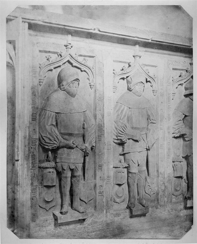 Kloster Lorch: 2 Grabsteine der Herren von Wöllwarth (Museum und Galerie im Prediger CC BY-NC-SA)
