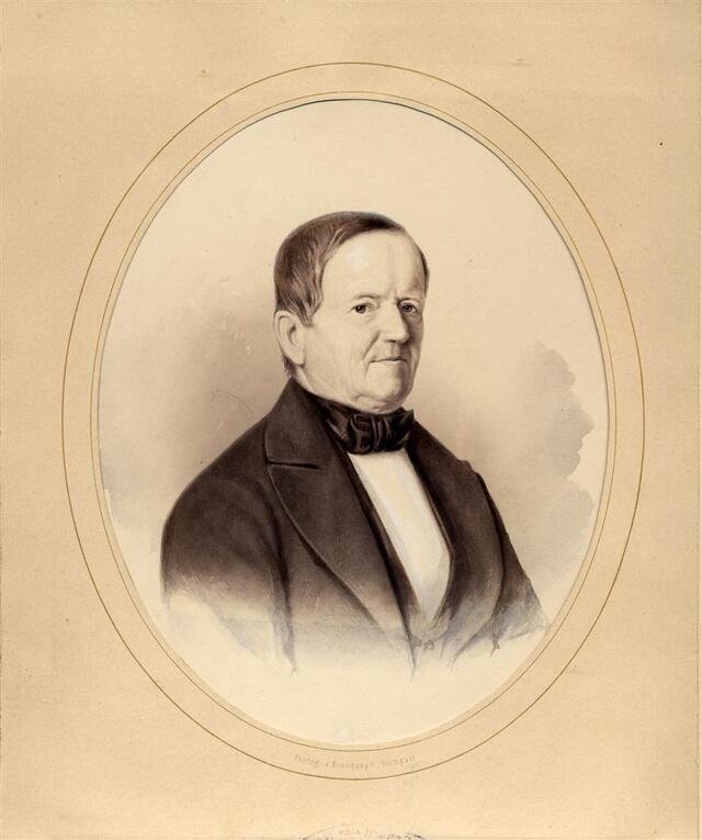 Porträt: Nicolaus Ott (1789 - 1858), Firmengründer der Ott-Pauserschen Fabrik (Museum und Galerie im Prediger CC BY-NC-SA)