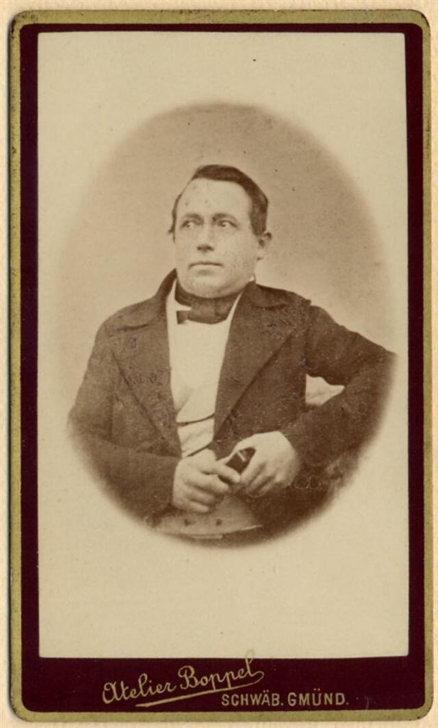Porträt: Der Gürtler (später Ratsdiener) August Stütz (1816 - 1886) (Museum und Galerie im Prediger CC BY-NC-SA)