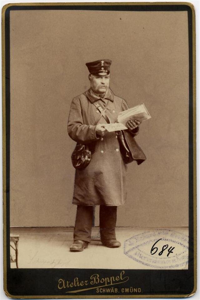 Porträt: Der Briefträger Schwartzkopf (Museum und Galerie im Prediger CC BY-NC-SA)