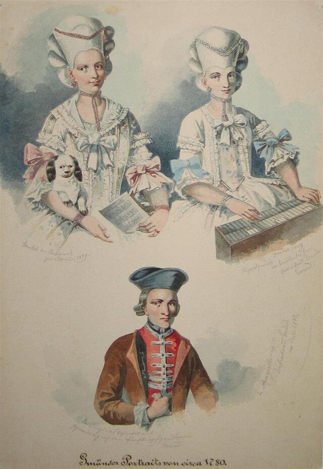 Sammelbild - Drei Gmünder Porträts aus der Zeit um 1780 (Museum und Galerie im Prediger CC BY-NC-SA)