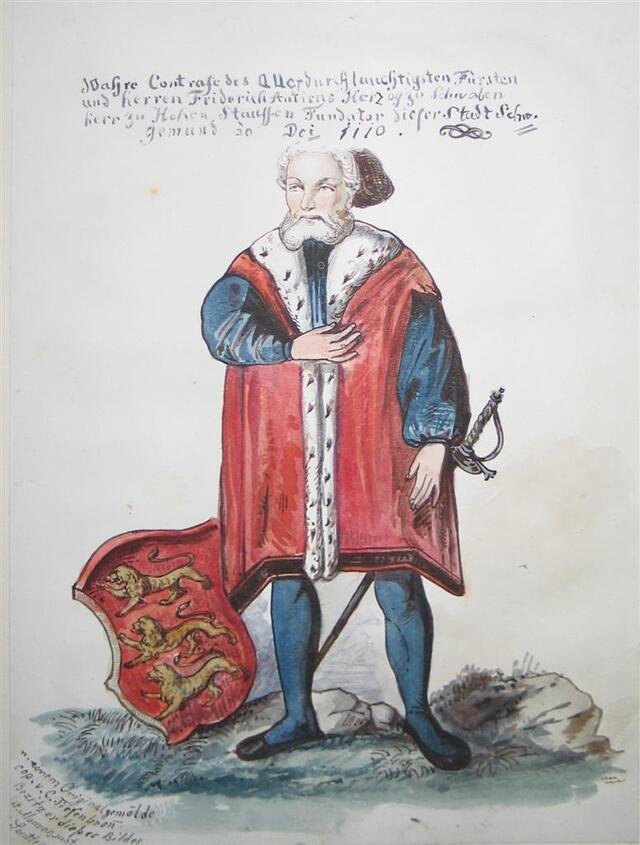 Bildnis des Herzogs Friedrich von Hohenstaufen (Museum und Galerie im Prediger CC BY-NC-SA)