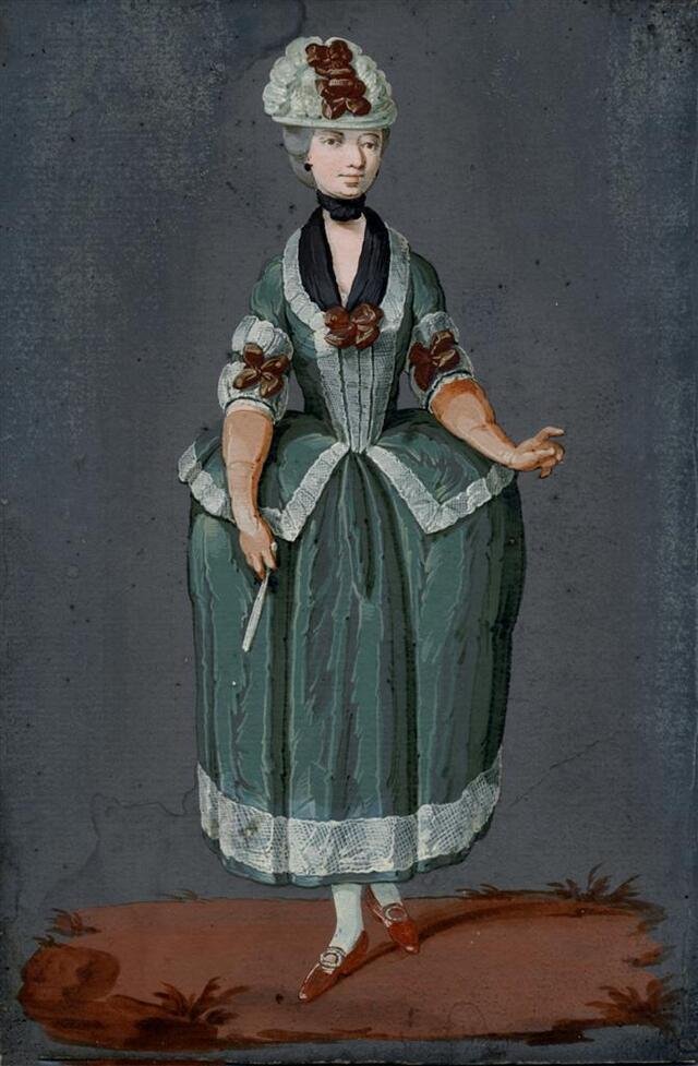 Bildnis einer jungen Frau in Zeittracht um 1780 (Museum und Galerie im Prediger CC BY-NC-SA)