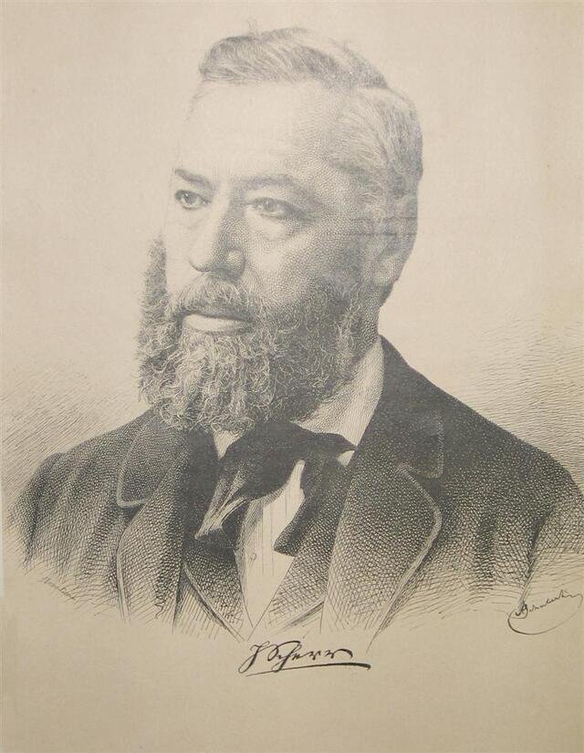 Porträt: Schulterbildnis des Johannes Scherr (Hohenrechberg 1817 - Zürich 1886) (Museum und Galerie im Prediger CC BY-NC-SA)