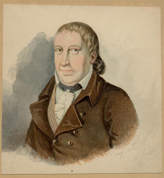 Porträt: Brustbildnis des Rotgerbers und Stadtrates Johann Eisele (1759 - 1845) (Museum und Galerie im Prediger CC BY-NC-SA)