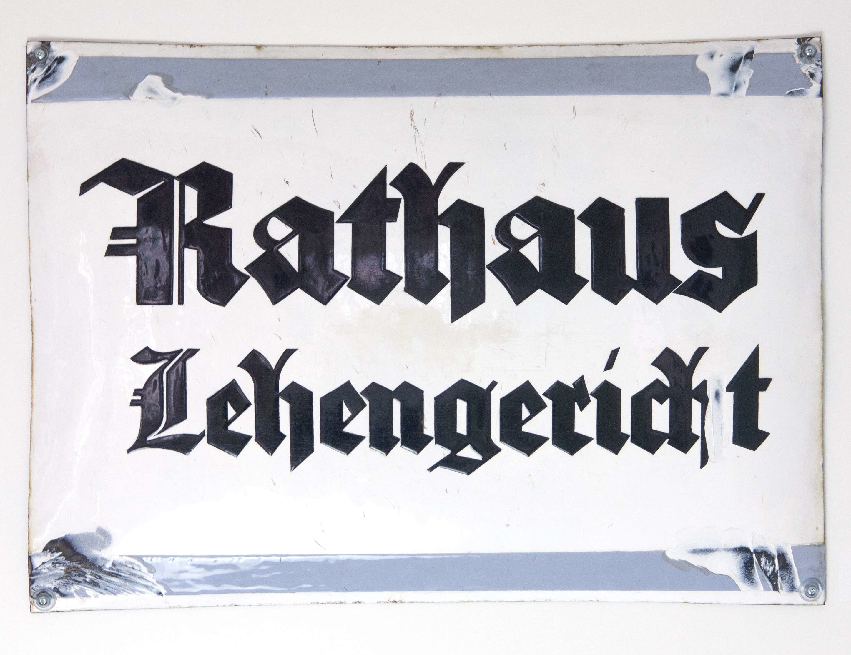 Schild des Lehengerichter Rathauses (Museum am Markt Schiltach CC BY-NC-SA)