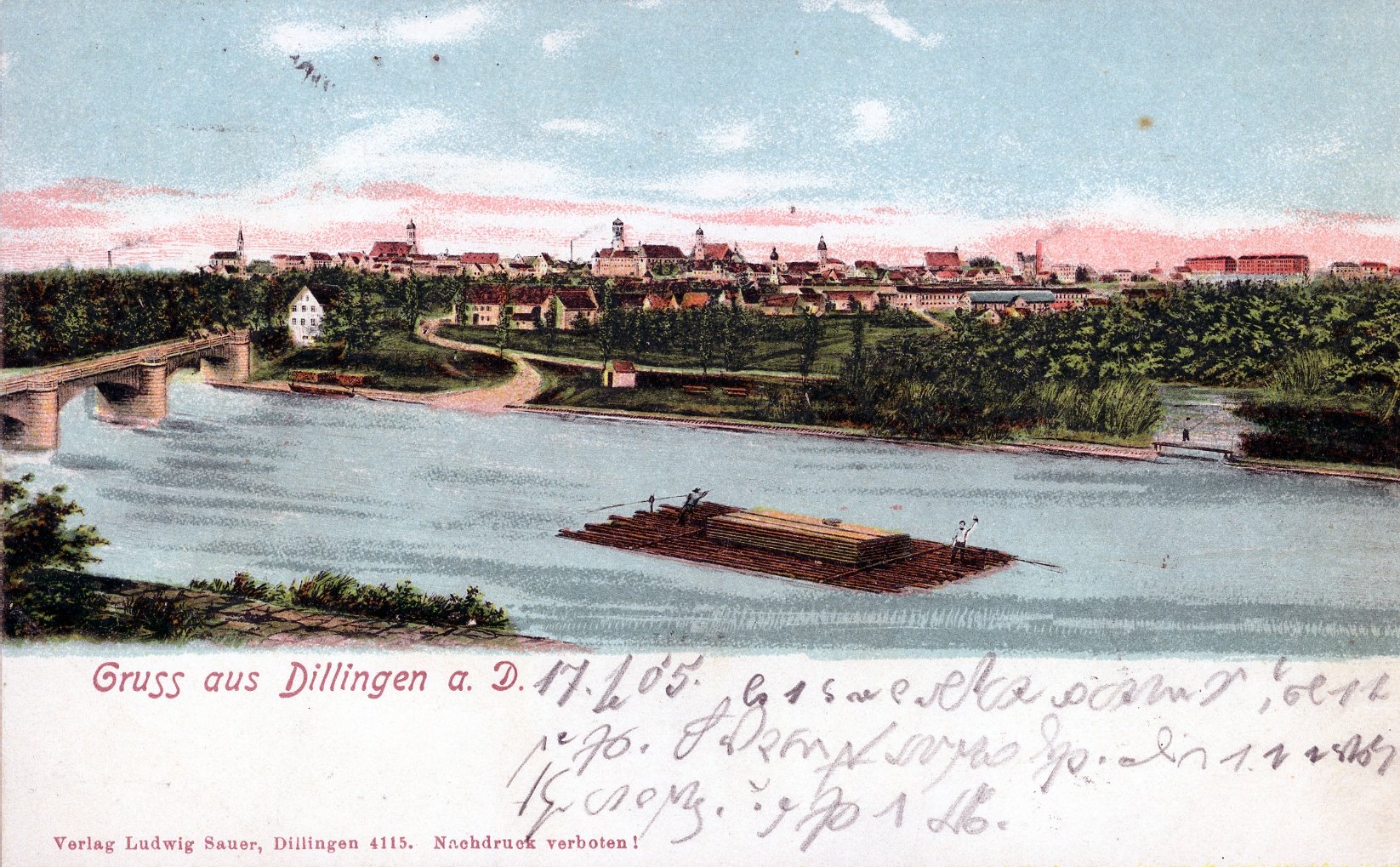 Donauflößer in Dillingen (Museum am Markt Schiltach CC BY-NC-SA)