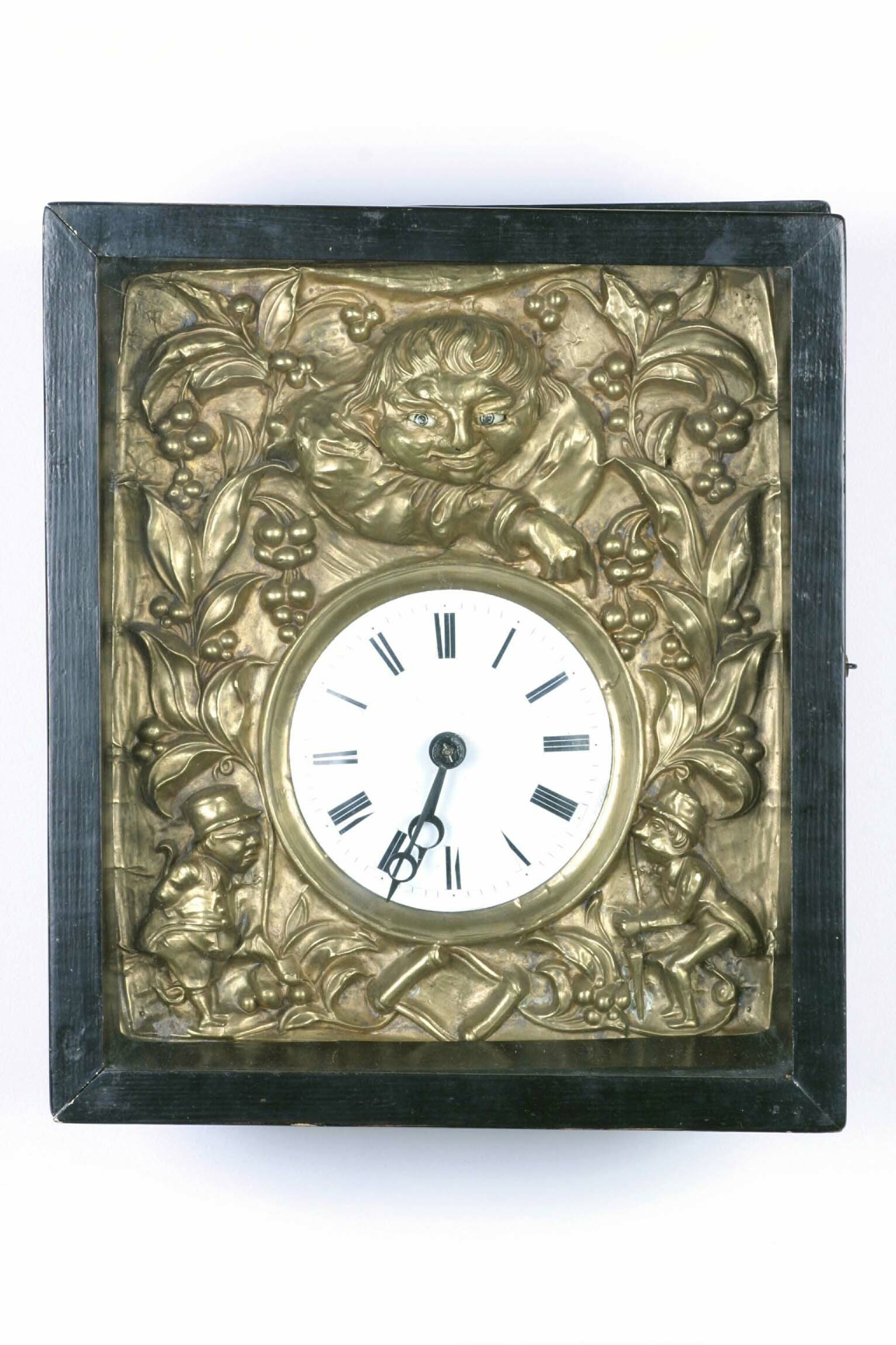 Rahmenuhr, Schwarzwald 2. Hälfte 19. Jahrhundert (Deutsches Uhrenmuseum CC BY-SA)