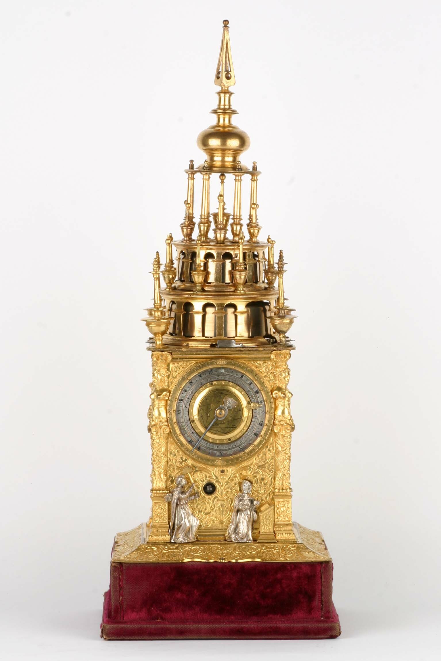 Türmchenuhr mit Automat, Hans Koch, München, um 1580 (Deutsches Uhrenmuseum CC BY-SA)
